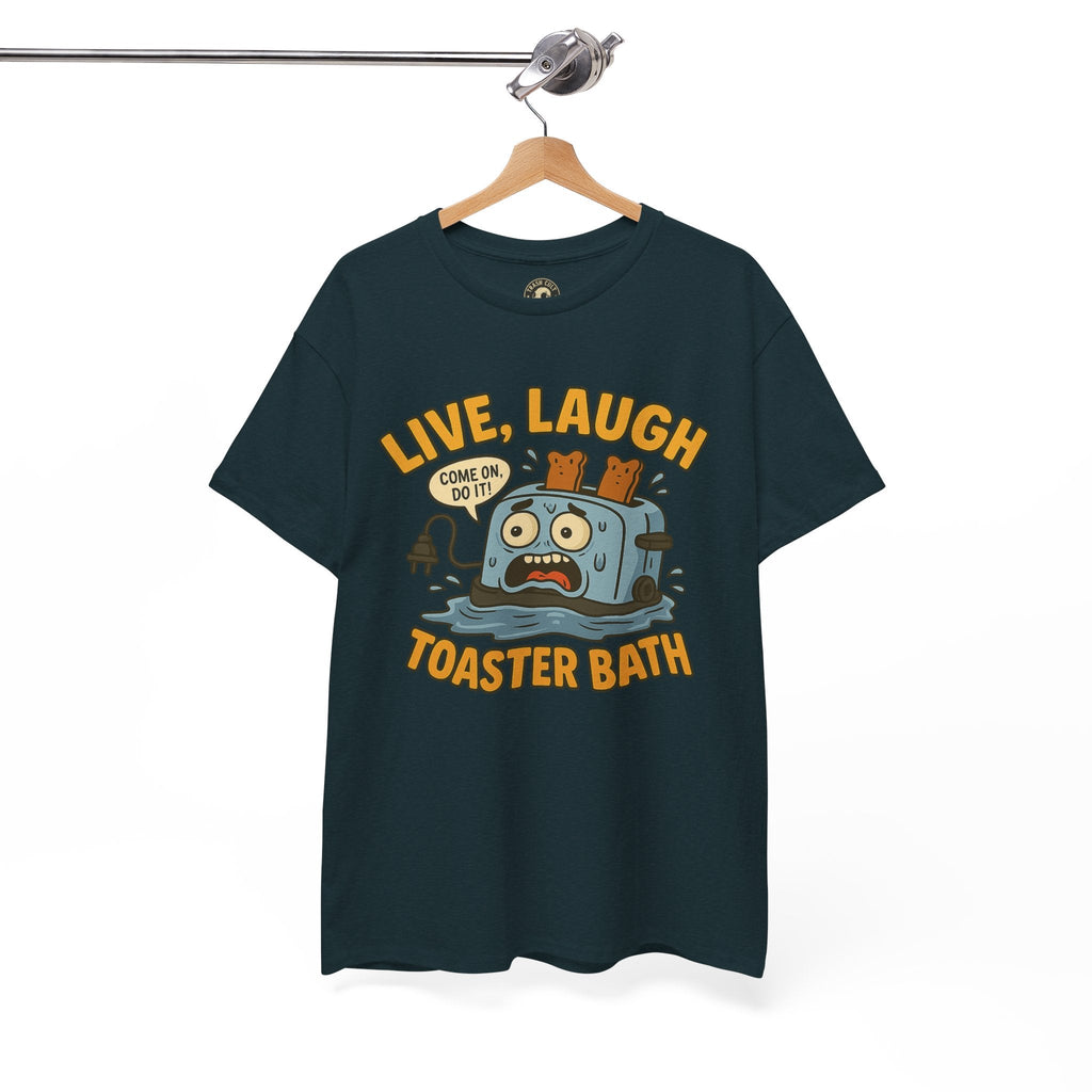 Funny Toaster Bath Tee, Humorous Unisex Shirt, Gift for Friends, Lightweight Cotton Tee, Birthday Party Outfit