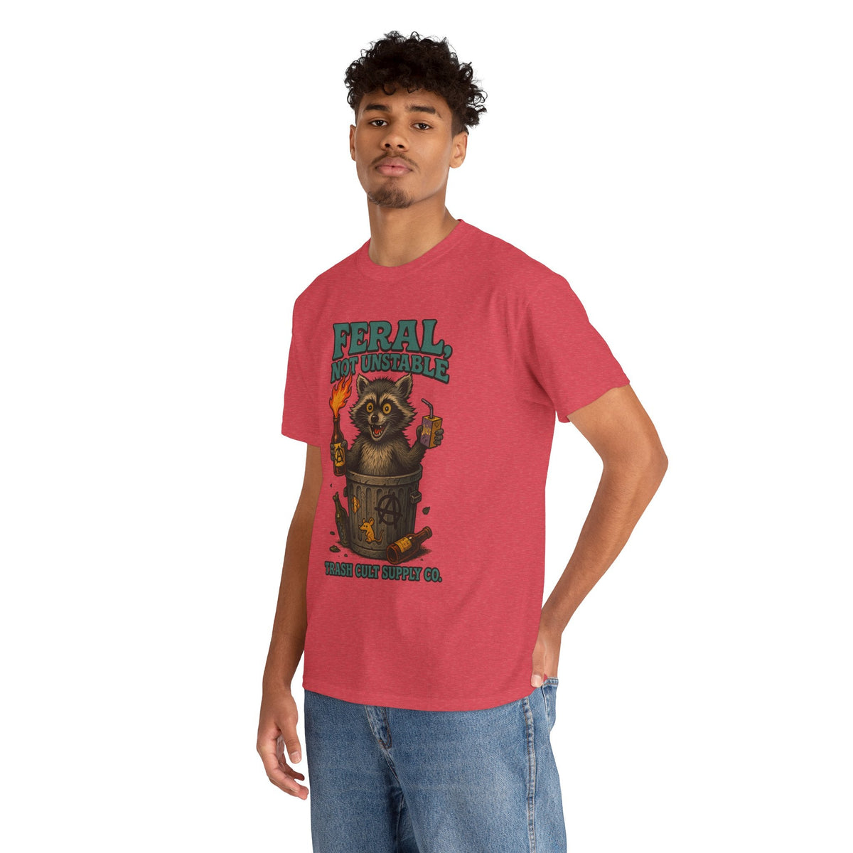 Feral Not Unstable Tee, Streetwear Tee, Graphic Shirt, Funny T-Shirt, Humor Clothing, Unique Gift