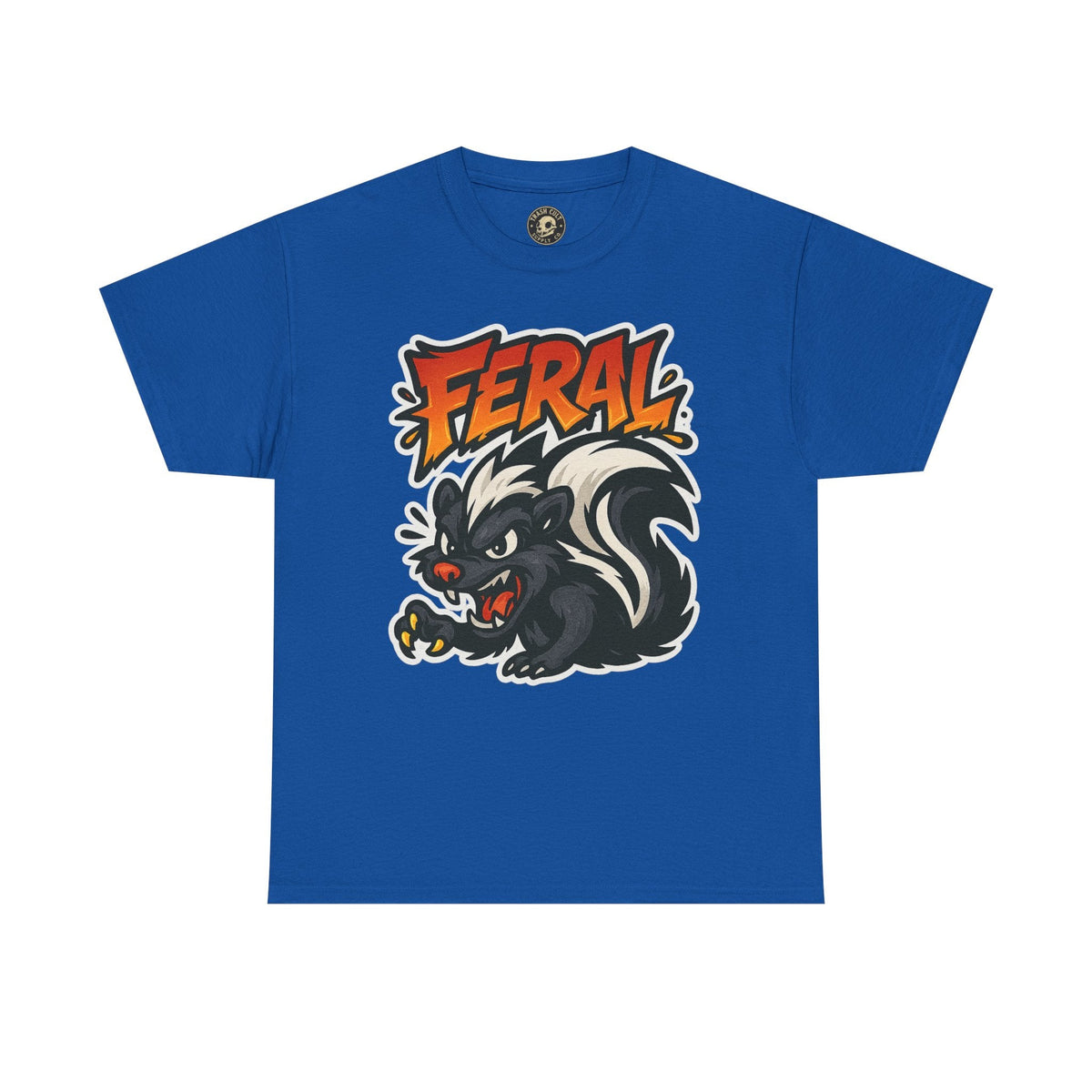 Feral  Skunk Graphic Tee, Cool T-Shirt, Streetwear Style, Unique Gift, Animal Lover Apparel, Fun Casual Wear