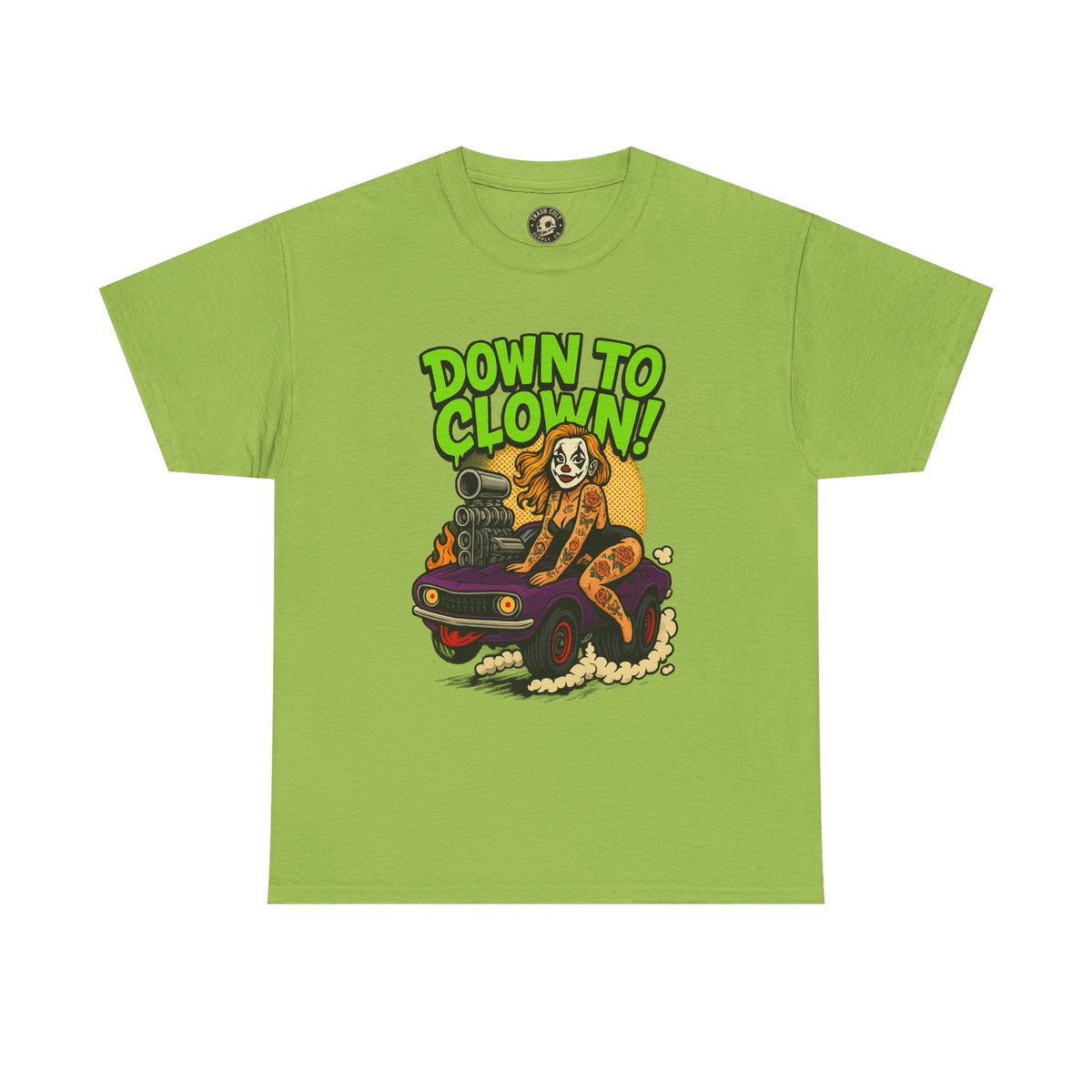 Unisex Graphic Tee | Down to Clown T-Shirt, Fun Statement Shirt, Casual Wear, Gift for Friends, Festivals, Halloween
