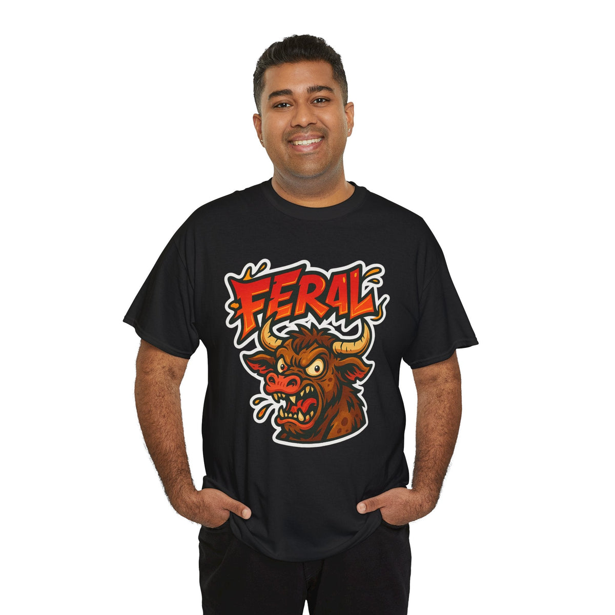 Feral Graphic Tee, Unisex T-Shirt for Animal Lovers, Casual Wear, Birthday Gift, Unique Design, Everyday Style