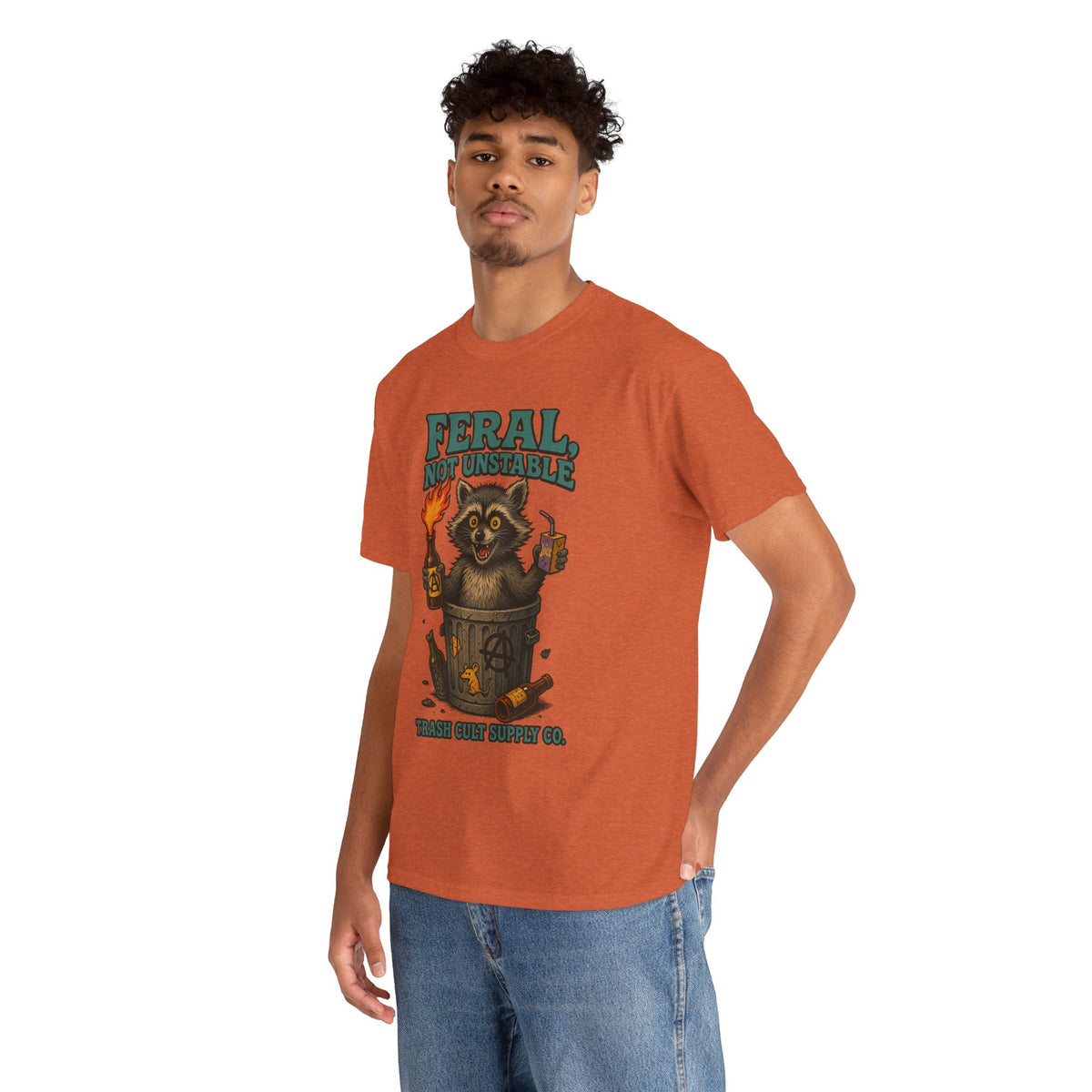 Feral Not Unstable Tee, Streetwear Tee, Graphic Shirt, Funny T-Shirt, Humor Clothing, Unique Gift