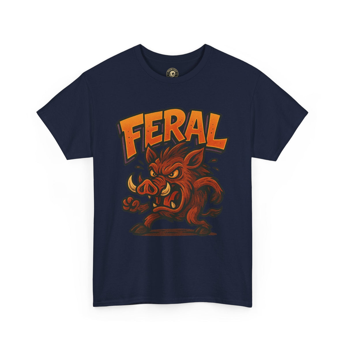 Feral Boar T-Shirt – Bold Unisex Animal Graphic Tee | Funny Cotton Shirt for Chaos Creatures