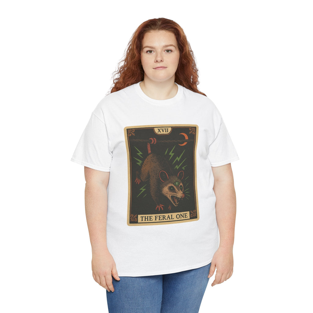 Feral One Graphic Tee - Quirky Unisex T-Shirt, Vintage Inspired, Animal Art, Casual Wear, Gifts for Him/Her