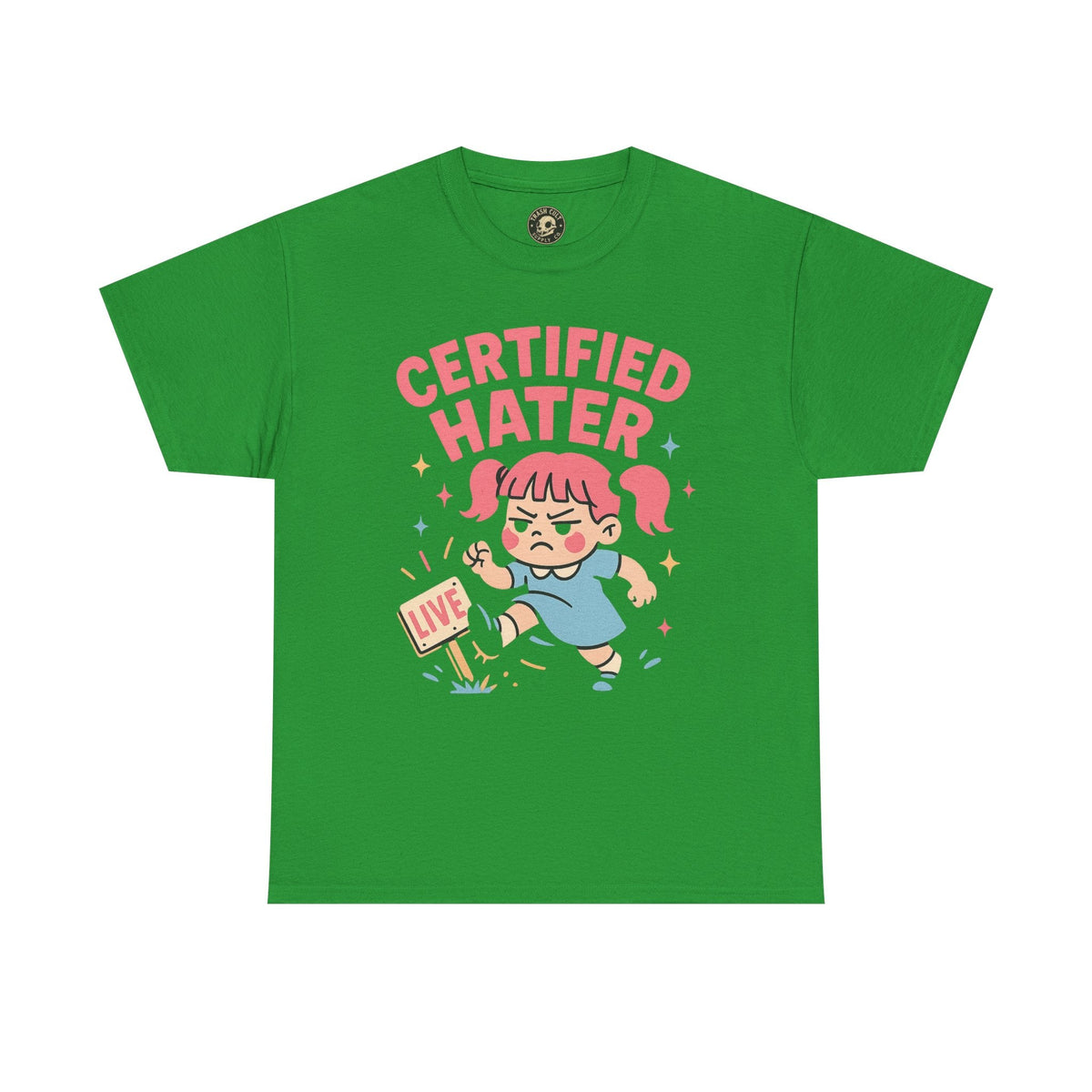 Certified Hater Unisex Heavy Cotton Tee, Funny Graphic T-Shirt, Casual Wear, Gift for Friends, Birthday Gift, Unique Humor Tee