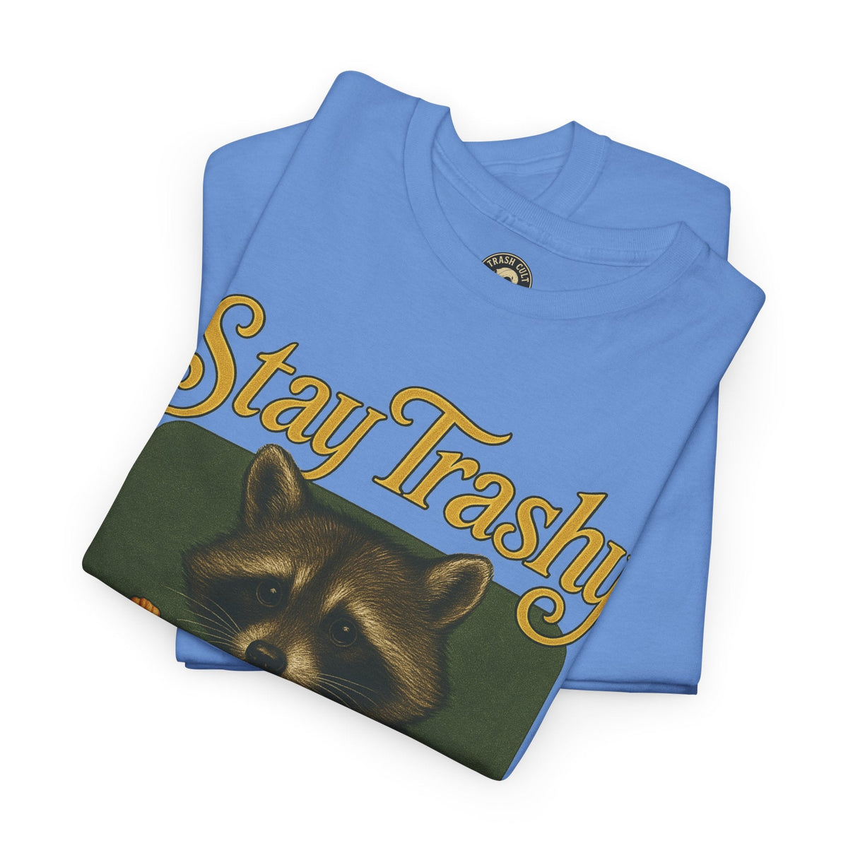 Stay Trashy Raccoon T-Shirt – Vintage-Style Cute Trash Panda | Trash Cult Supply Co | Gildan 5000