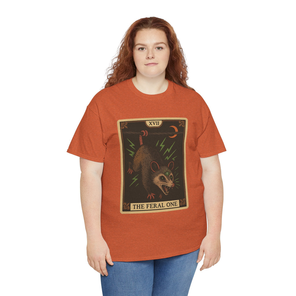 Feral One Graphic Tee - Quirky Unisex T-Shirt, Vintage Inspired, Animal Art, Casual Wear, Gifts for Him/Her