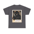 Cat With Knife Tee — "Mittens" Dark Humor Vintage Polaroid Graphic T-Shirt