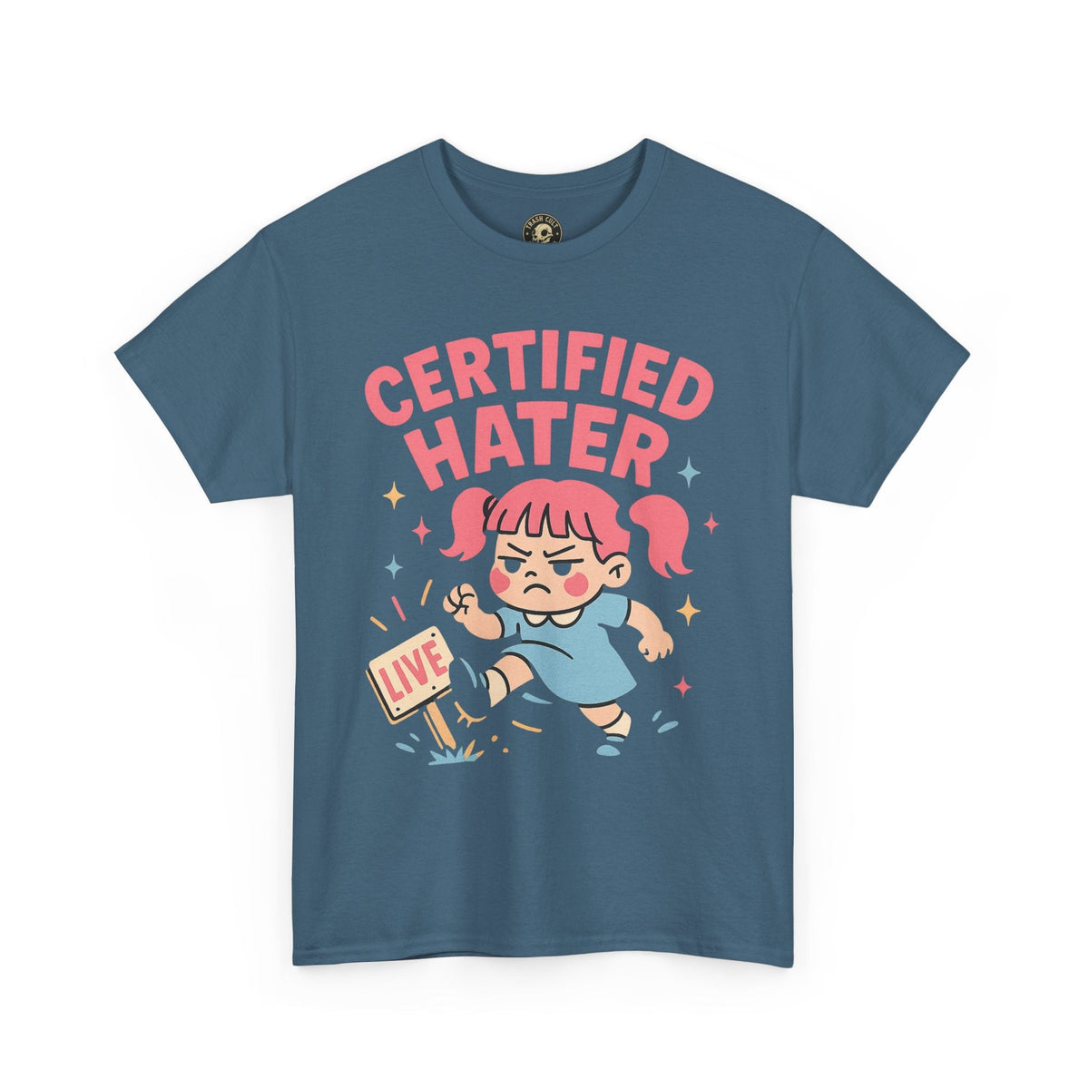 Certified Hater Unisex Heavy Cotton Tee, Funny Graphic T-Shirt, Casual Wear, Gift for Friends, Birthday Gift, Unique Humor Tee