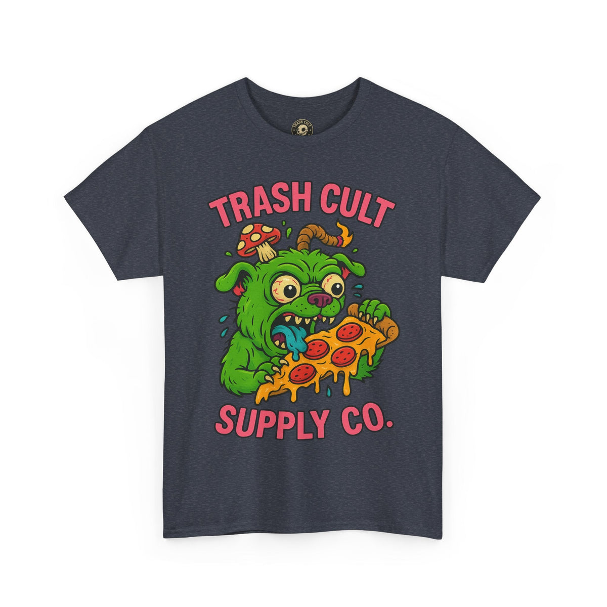 Feral Pizza Monster Shirt – Trash Cult Supply Co | Gildan 5000 Graphic Tee