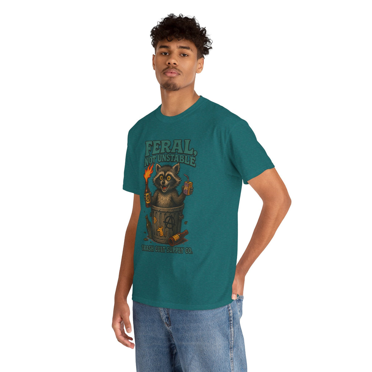 Feral Not Unstable Tee, Streetwear Tee, Graphic Shirt, Funny T-Shirt, Humor Clothing, Unique Gift