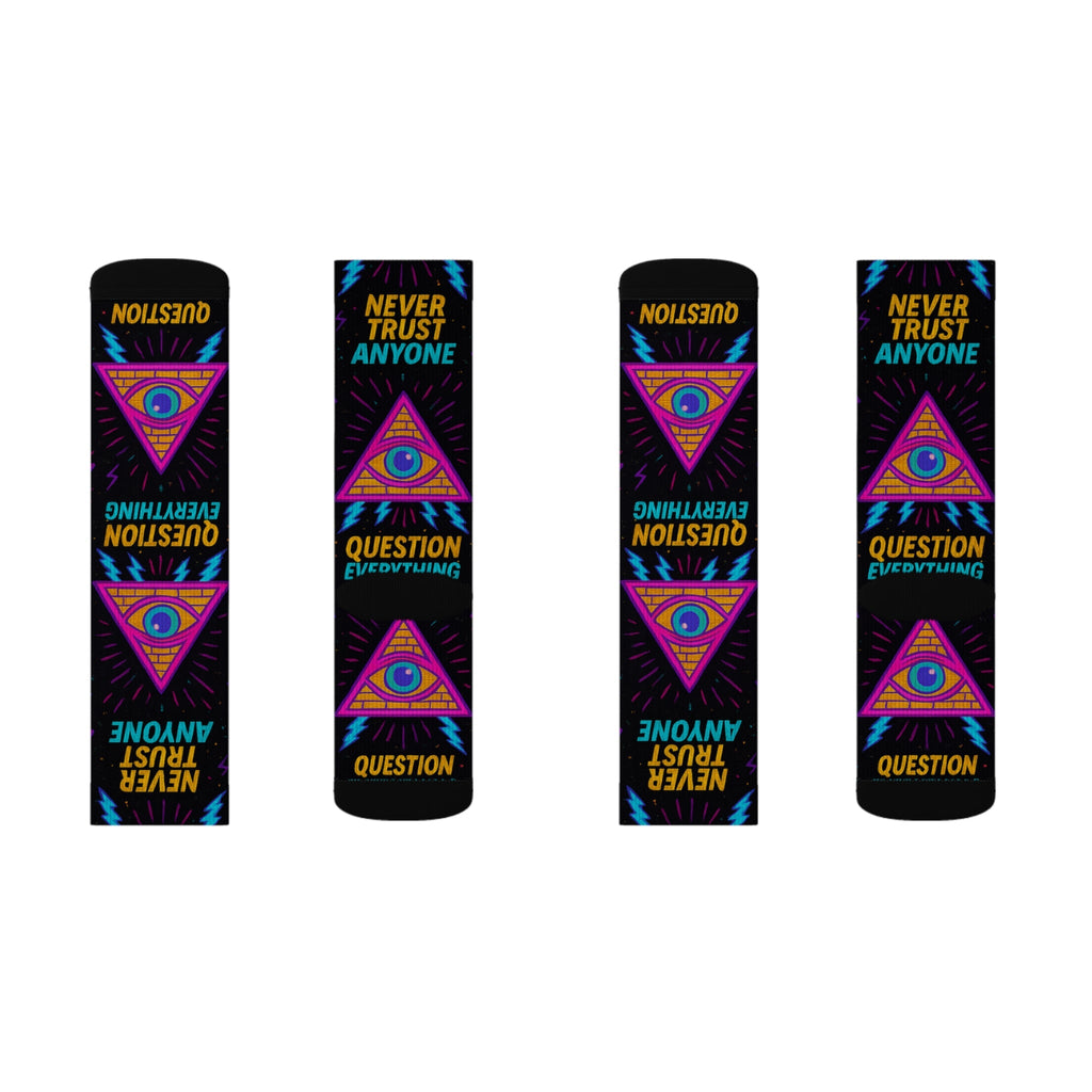 Don’t Trust Anyone – Limited Edition All-Over Print Socks | Illuminasty Drop