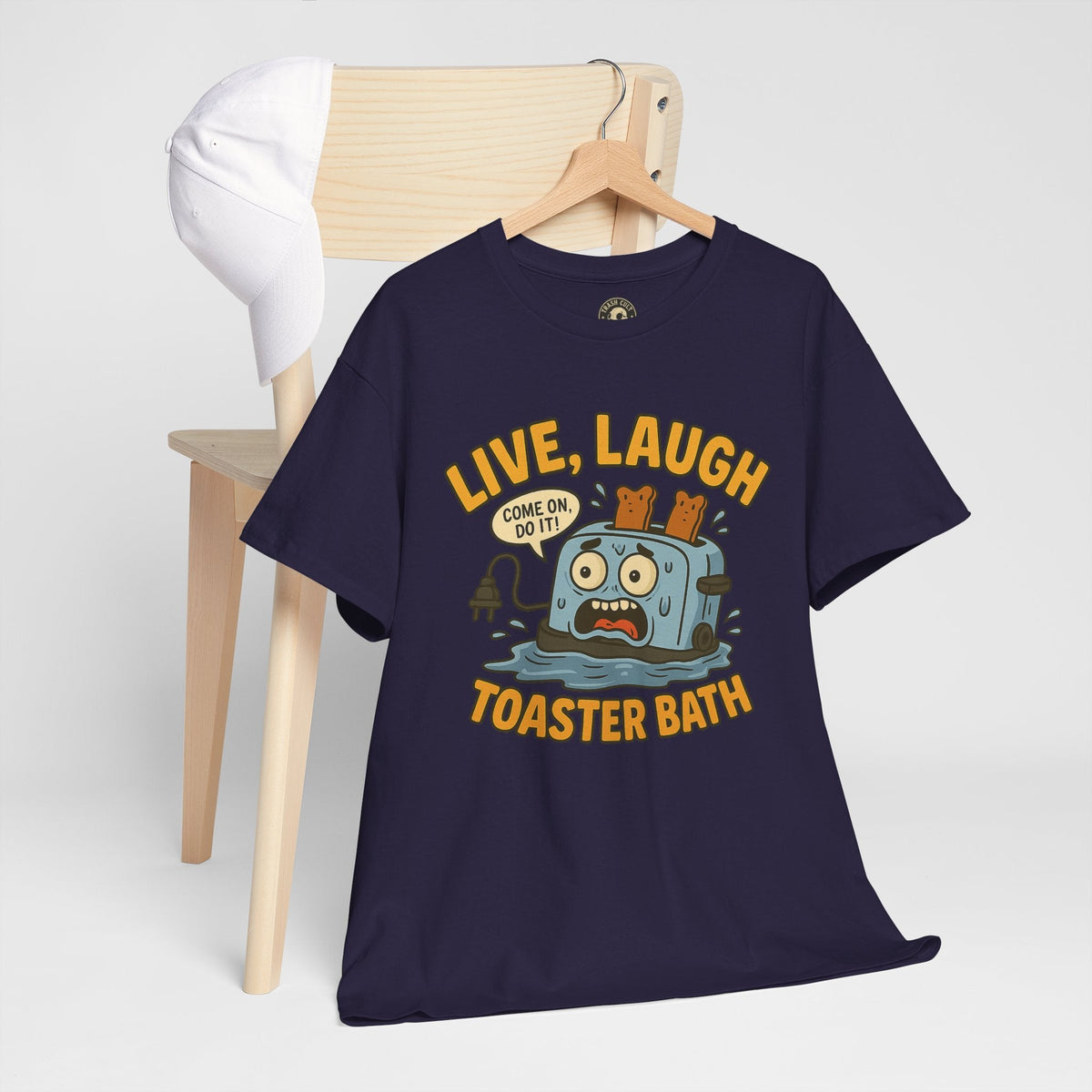 Funny Toaster Bath Tee, Humorous Unisex Shirt, Gift for Friends, Lightweight Cotton Tee, Birthday Party Outfit