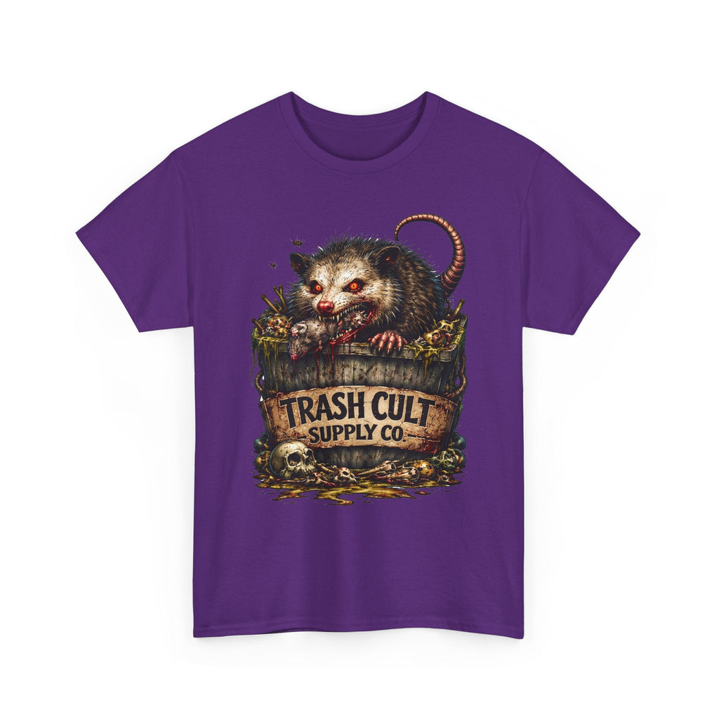 Opossum Trash Cult Tee — Vintage Grunge Wildlife Graphic T-Shirt