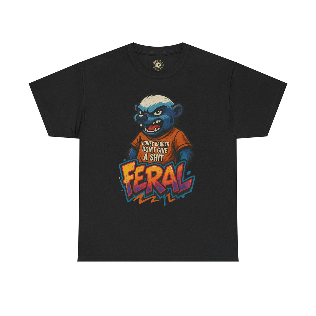 Feral Graphic Tee, Unisex Heavy Cotton T-Shirt for Casual Wear, Gift for Animal Lovers, Unique Streetwear, Funny Graphic Shirt