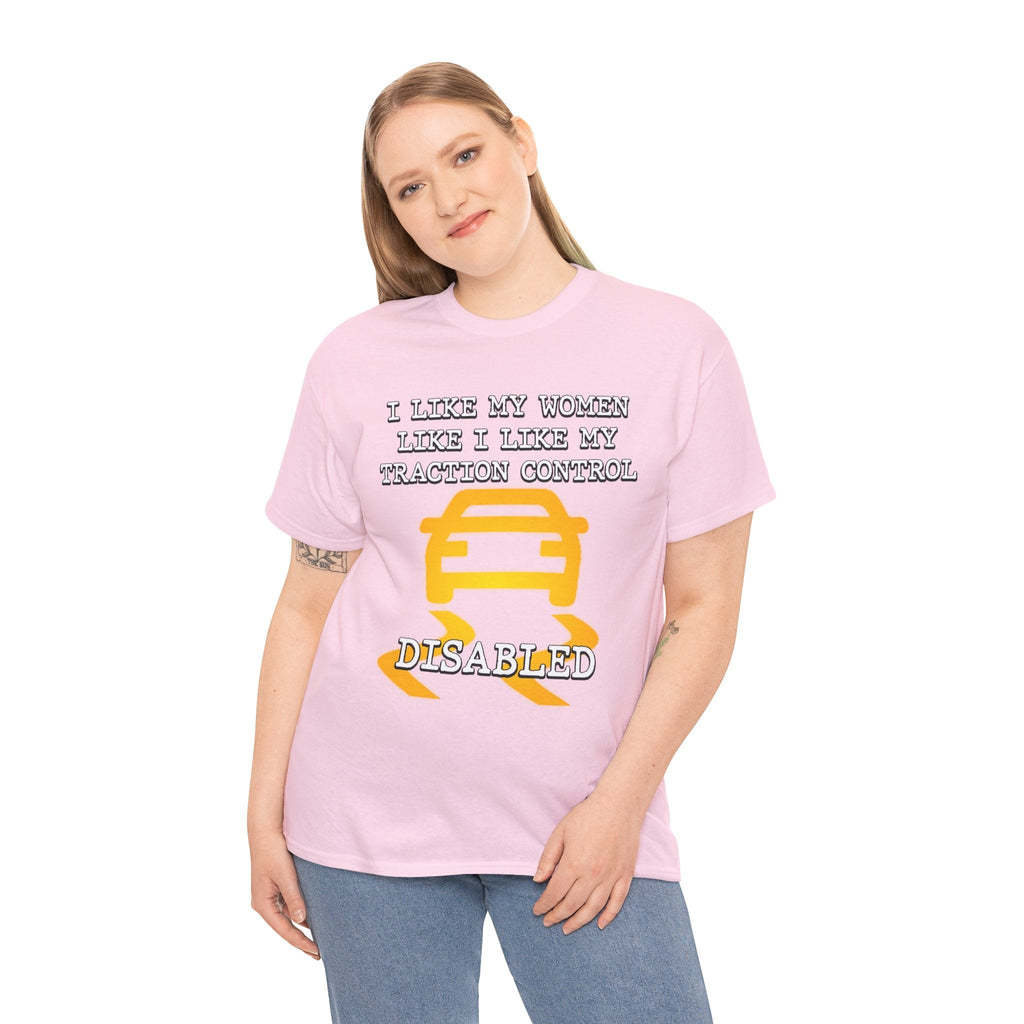 “Traction Control: Off. Standards: Lower.” Funny Car Meme T-Shirt