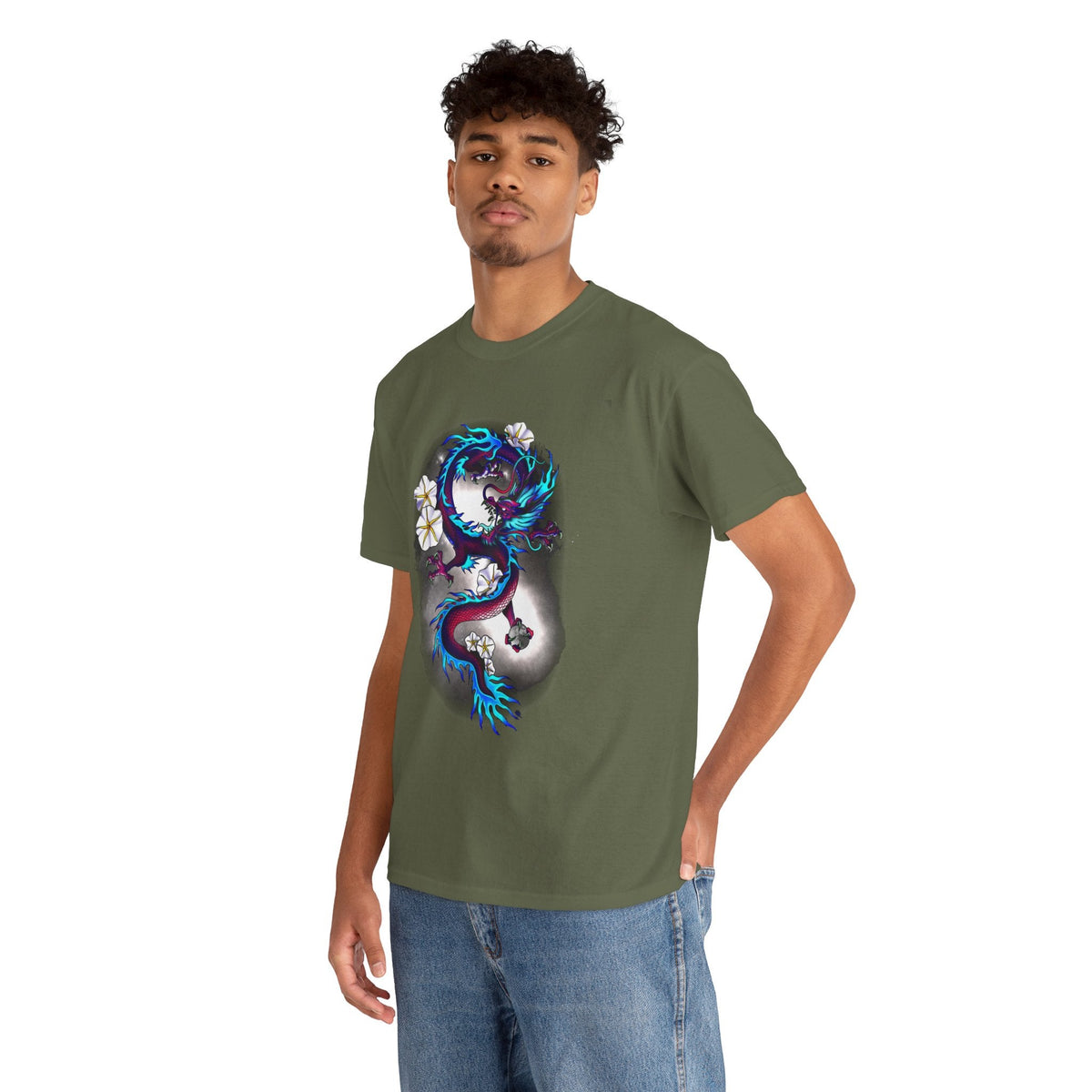 Electric Dragon Tattoo T-Shirt – Lara Davenport x Trash Cult Supply Co. Collab (Gildan 5000)