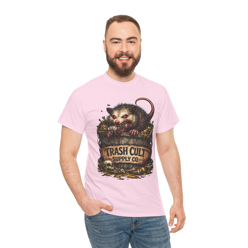 Opossum Trash Cult Tee — Vintage Grunge Wildlife Graphic T-Shirt