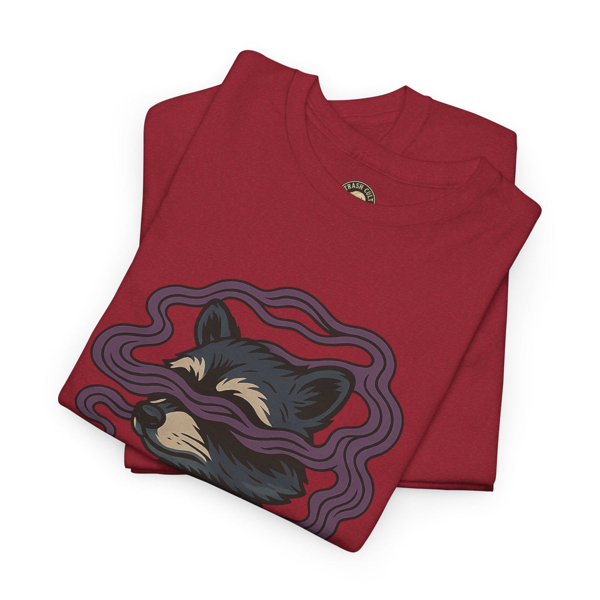 Suited Raccoon Smoke Design – Trash Cult Supply Co | Bold Graffiti Tattoo Tee