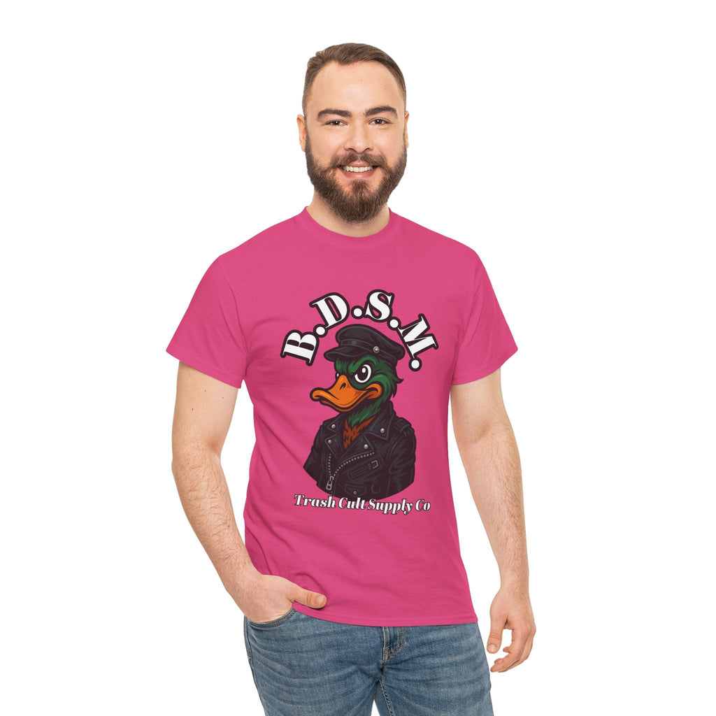 BDSM Mallard Duck Biker Shirt – Funny Biker Duck Tee on Gildan 5000