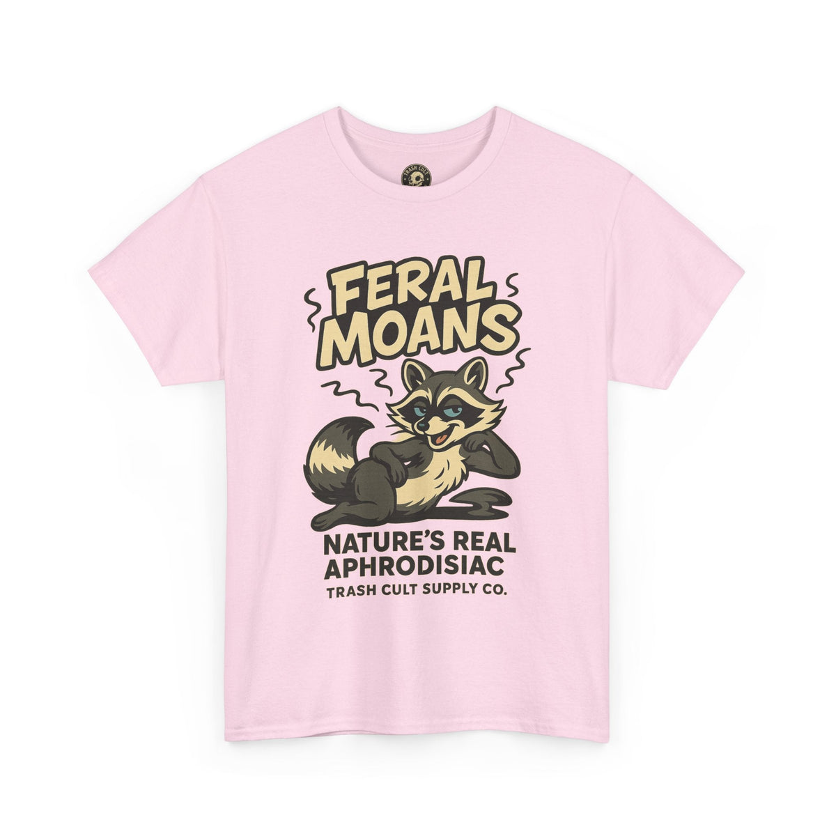 Feral Moans Unisex Heavy Cotton Tee, Funny Graphic Tee, Animal Lover Shirt, Casual Wear, Gift for Nature Enthusiasts