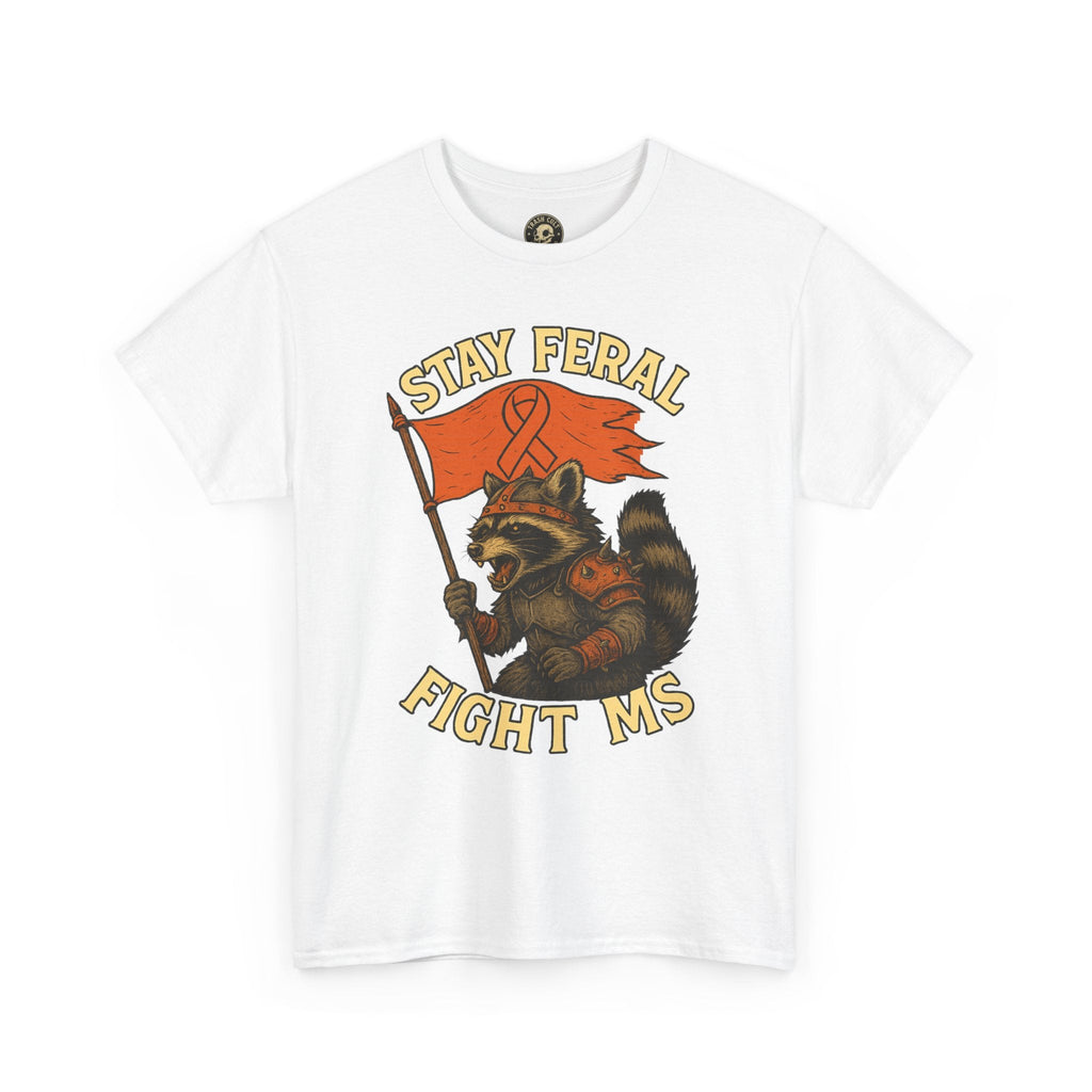 Stay Feral Fight MS Raccoon warrior shirt