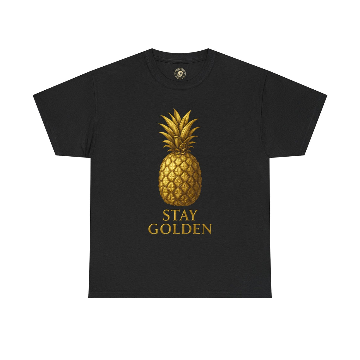 Stay Golden Pineapple Tee - Summer Vibes, Casual Wear, Gift for Her, Tropical Design, Unisex Cotton Tee