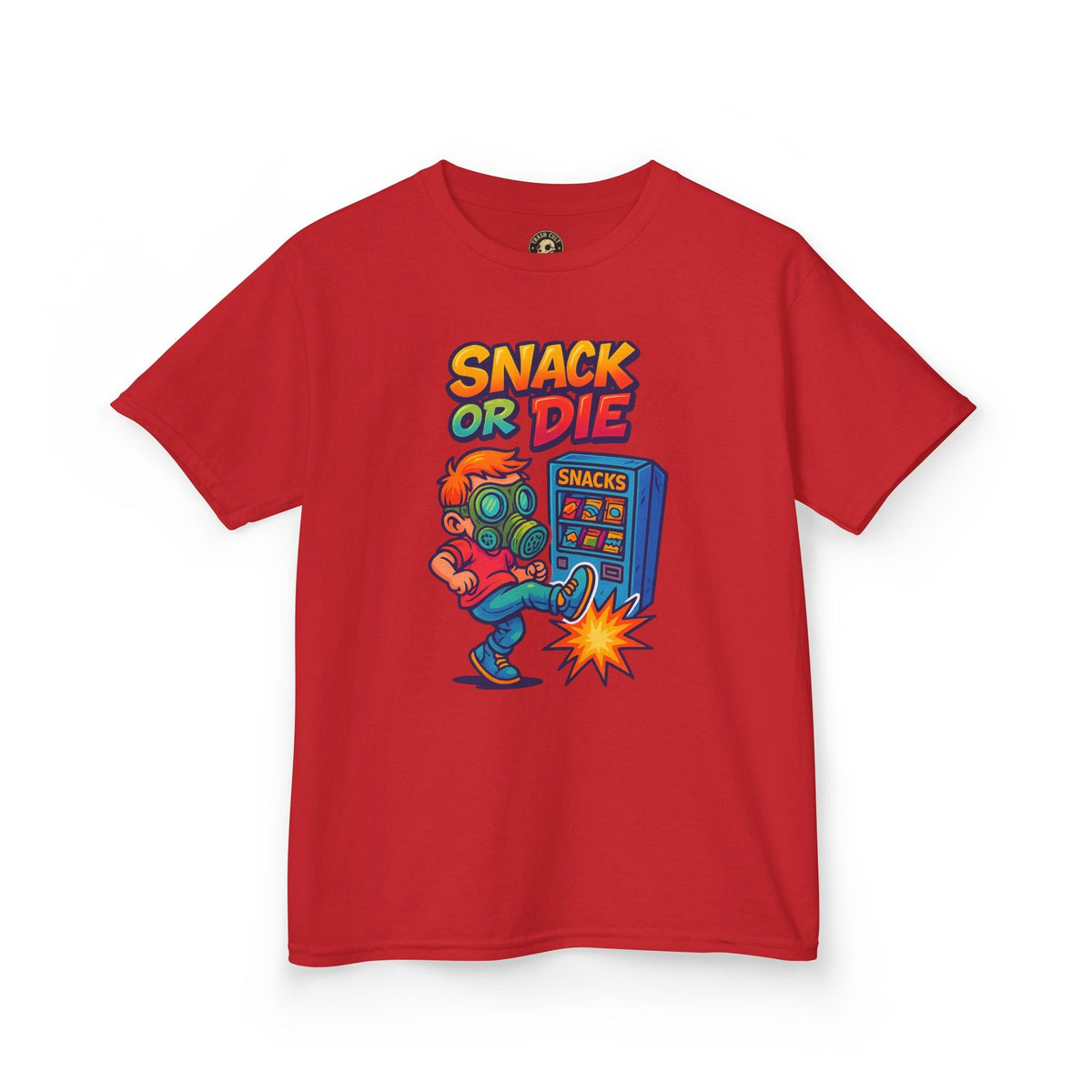 Snack or Die Kids T-Shirt – Funny Retro Gaming Tee for Kids | Playful Cotton Shirt for Snack Lovers