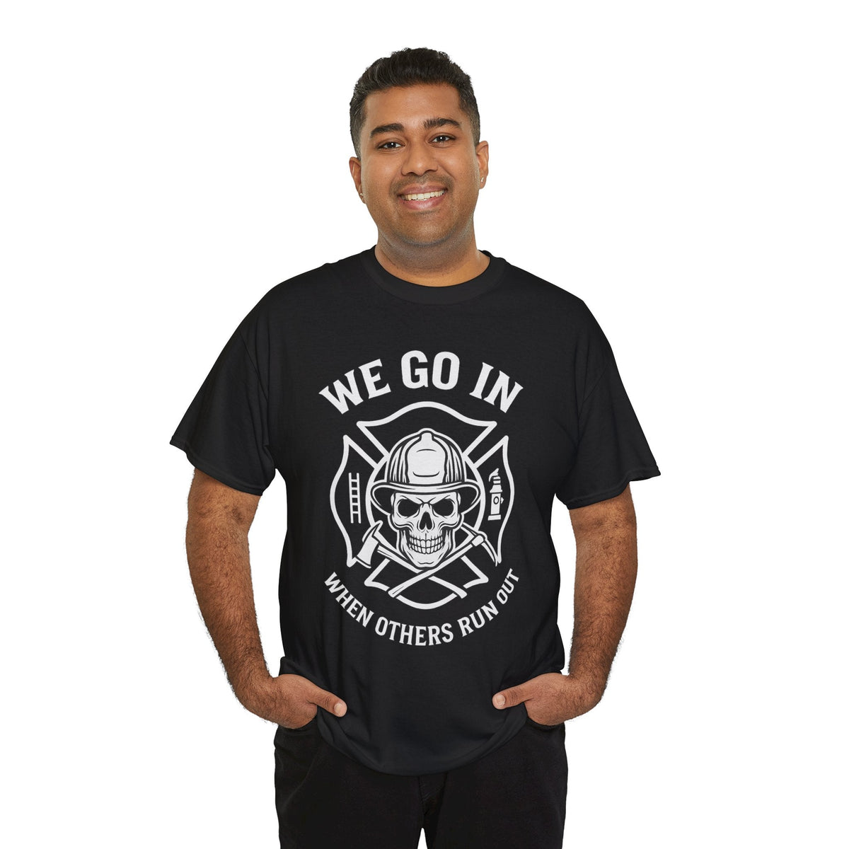 Firefighter Tribute T-Shirt - Bold Design, Heroic Spirit, Unisex Shirt, Gift for Firefighters, Fire Safety Awareness