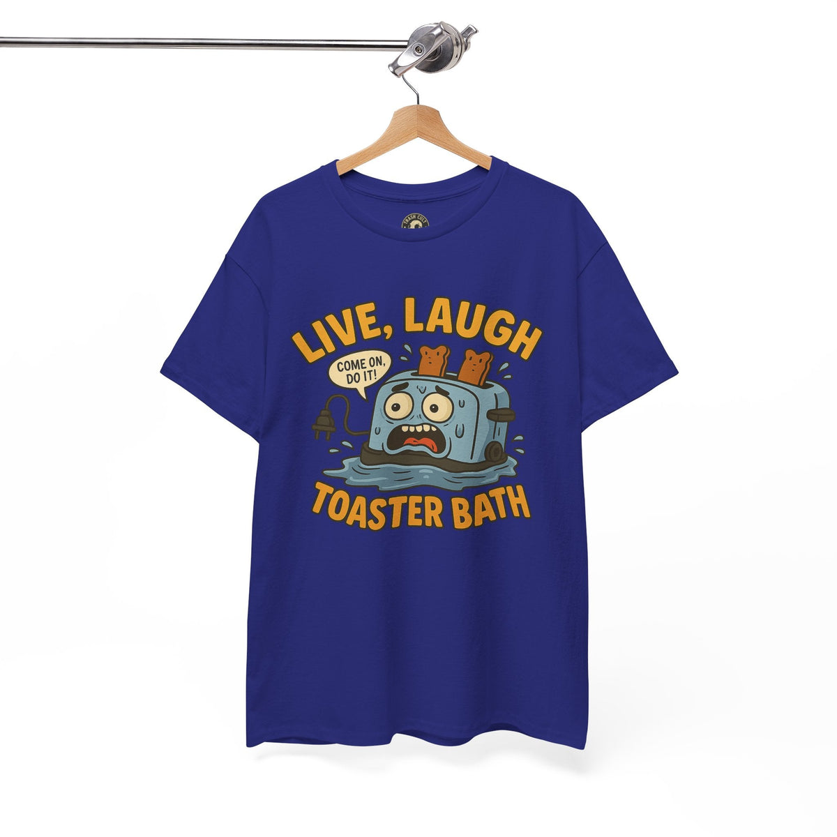 Funny Toaster Bath Tee, Humorous Unisex Shirt, Gift for Friends, Lightweight Cotton Tee, Birthday Party Outfit