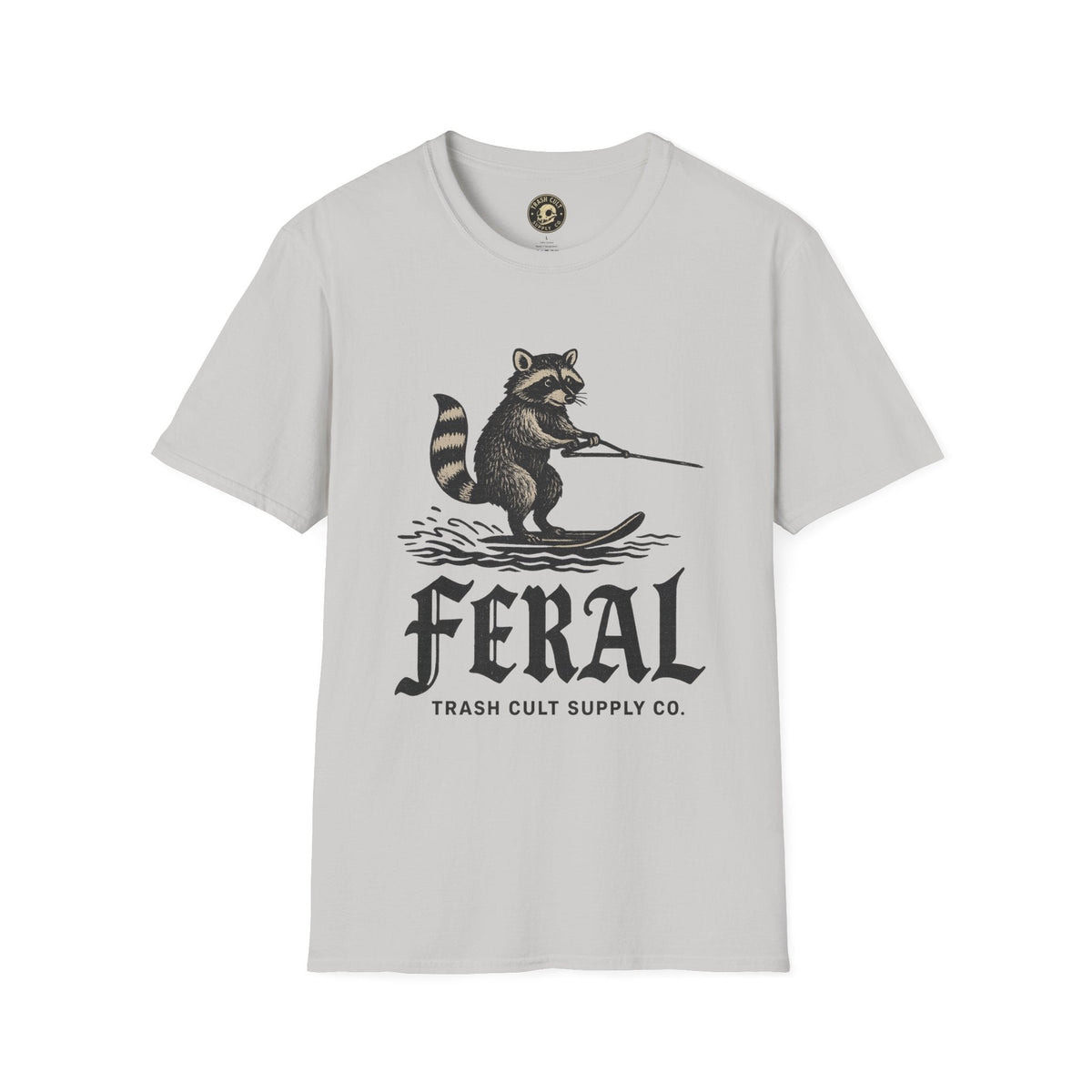 Feral Water Skiing Raccoon Vintage Shirt – Trash Cult Supply Co. | Gildan 2000 Softstyle