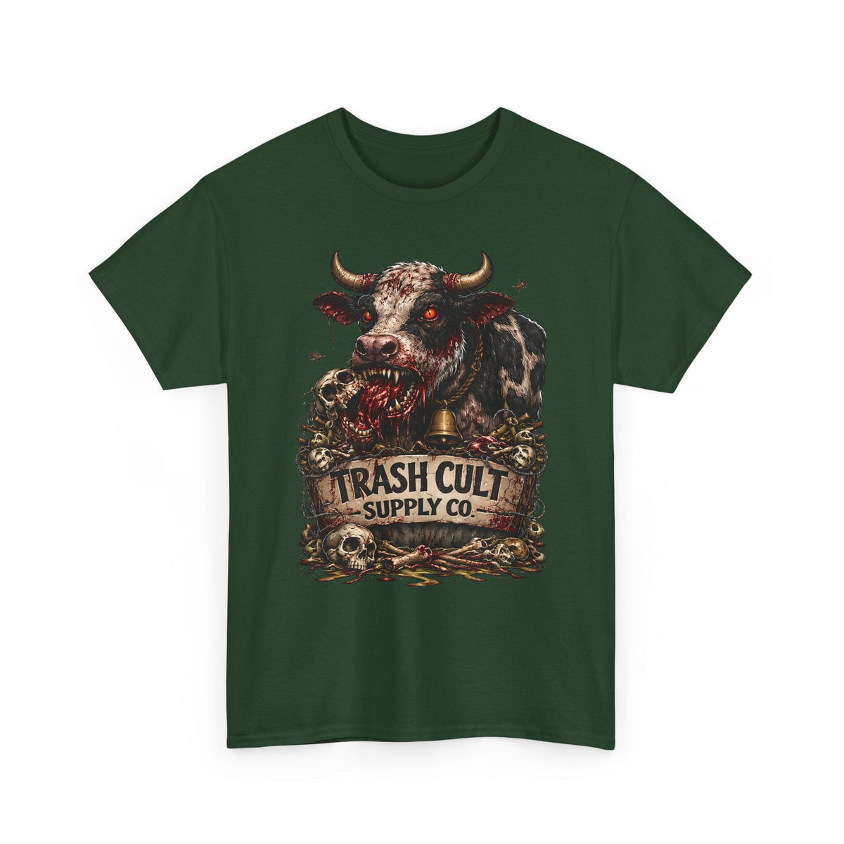 Trash Cult Supply Co. Cow Skull Tee