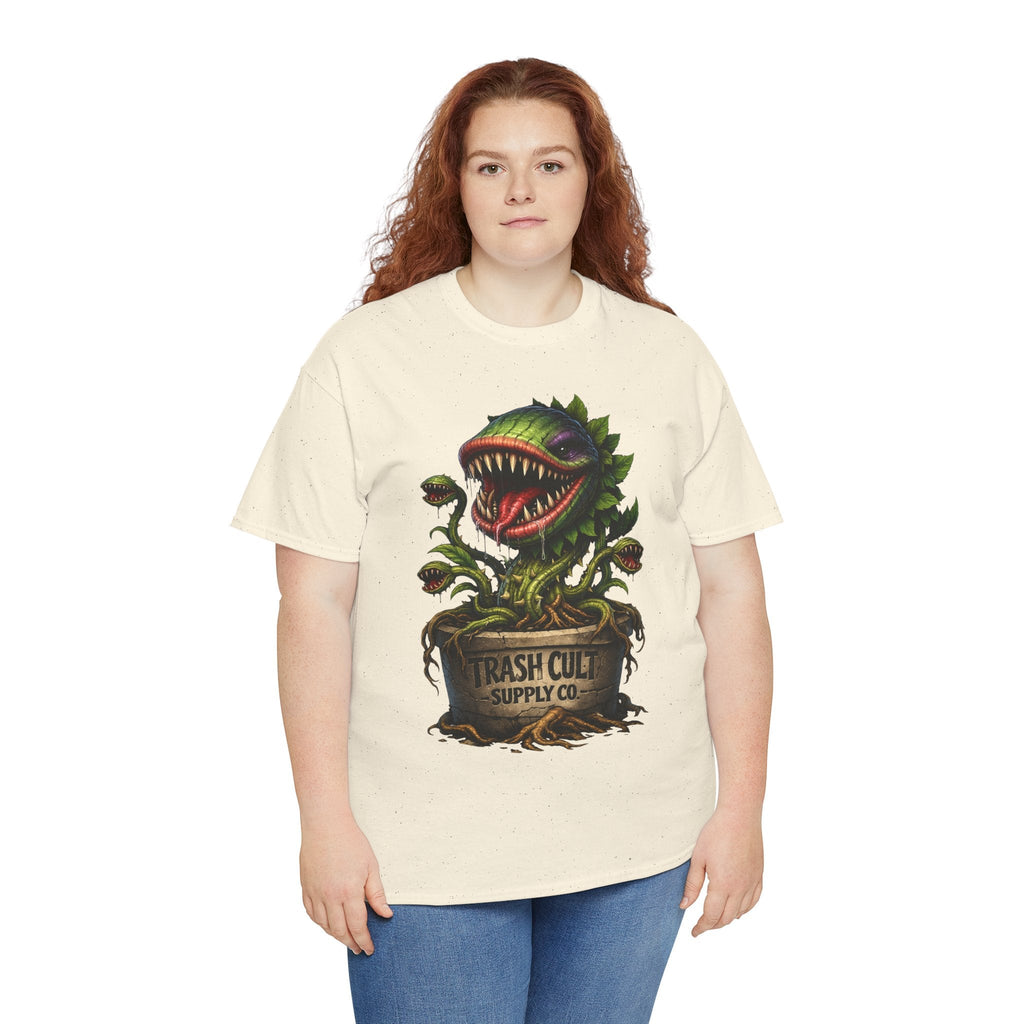 Carnivorous Plant Graphic Tee — "Trash Cult Supply Co." Potted Monster Shirt