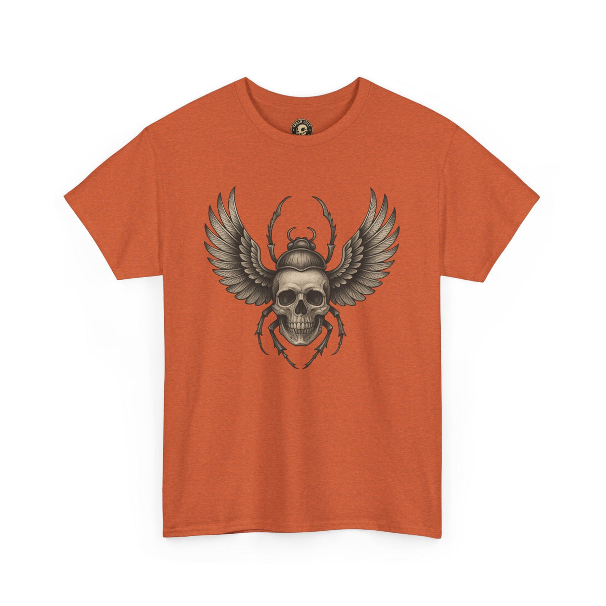 Winged Skull Scarab Shirt – Dark Gothic Beetle Graphic Tee – Gildan 5000 Unisex