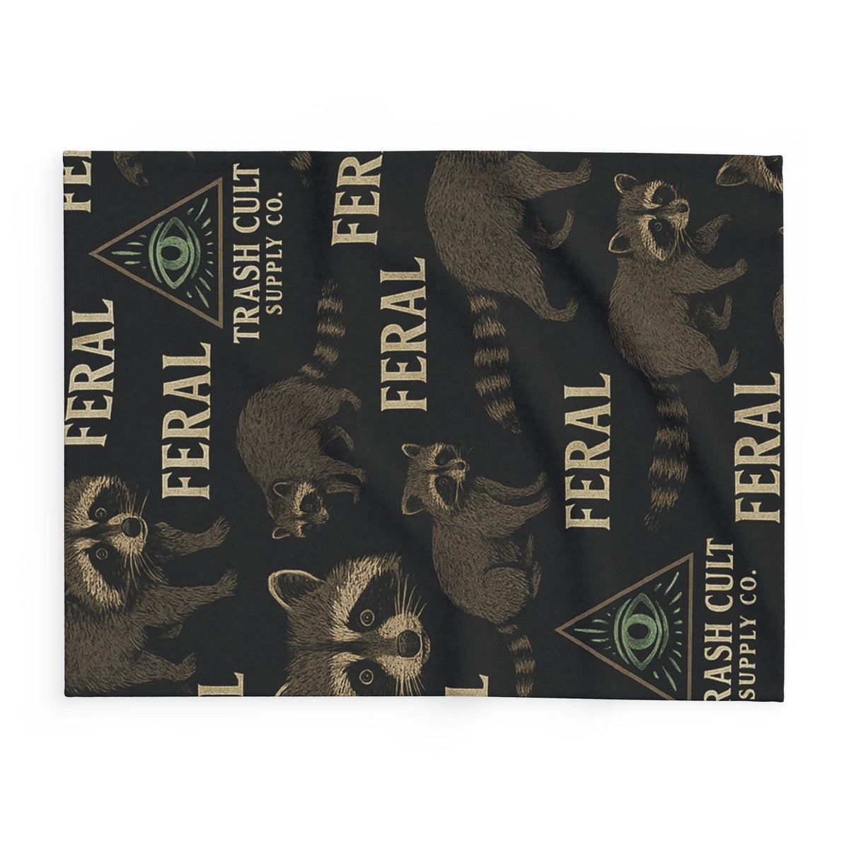Feral Raccoon Arctic Fleece Blanket, Cozy Wildlife Blanket, Unique Gift for Animal Lovers, Soft Throw for Home Decor, Perfect for Camping