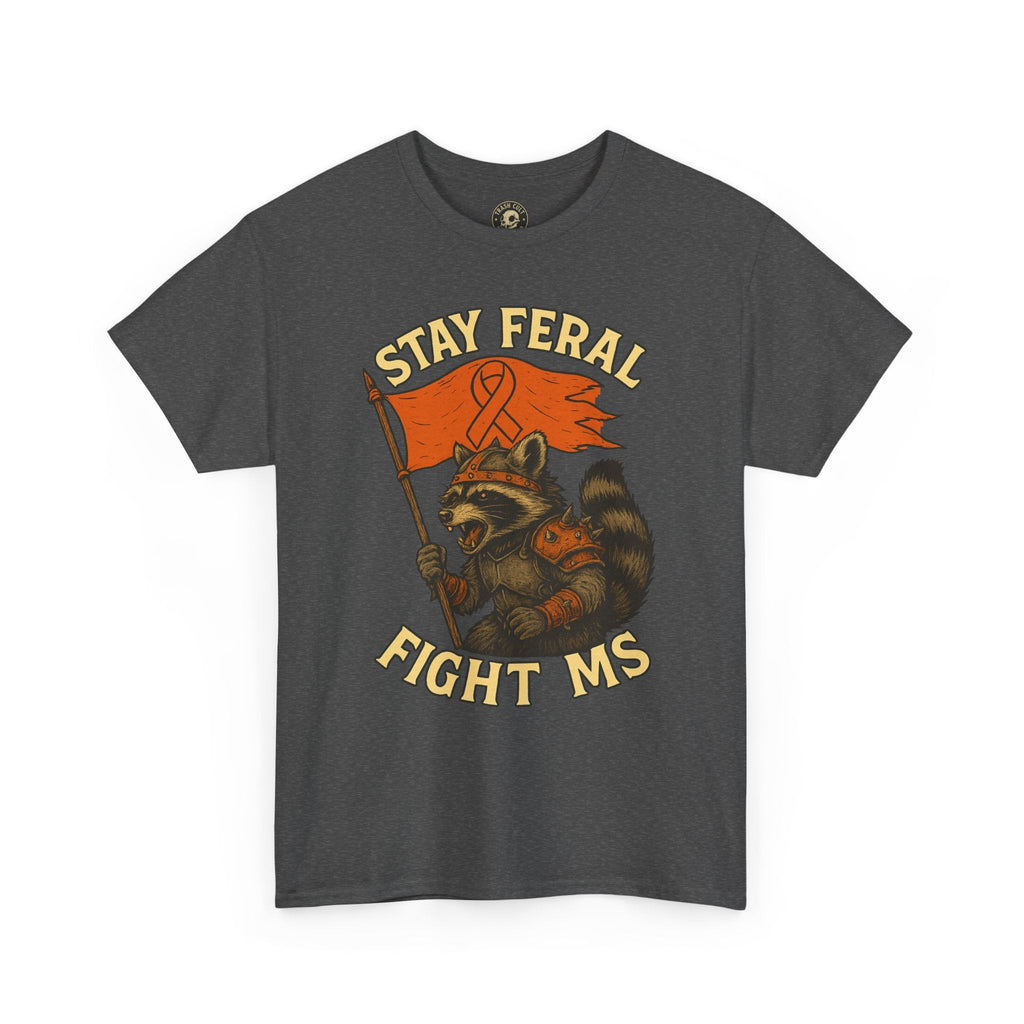 Stay Feral Fight MS Raccoon warrior shirt