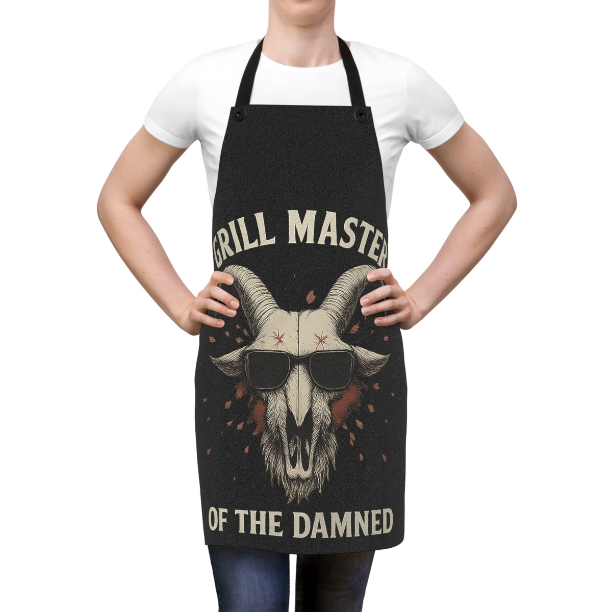 Grill Master of the Damned Apron – Gothic BBQ Demon Chef Gear