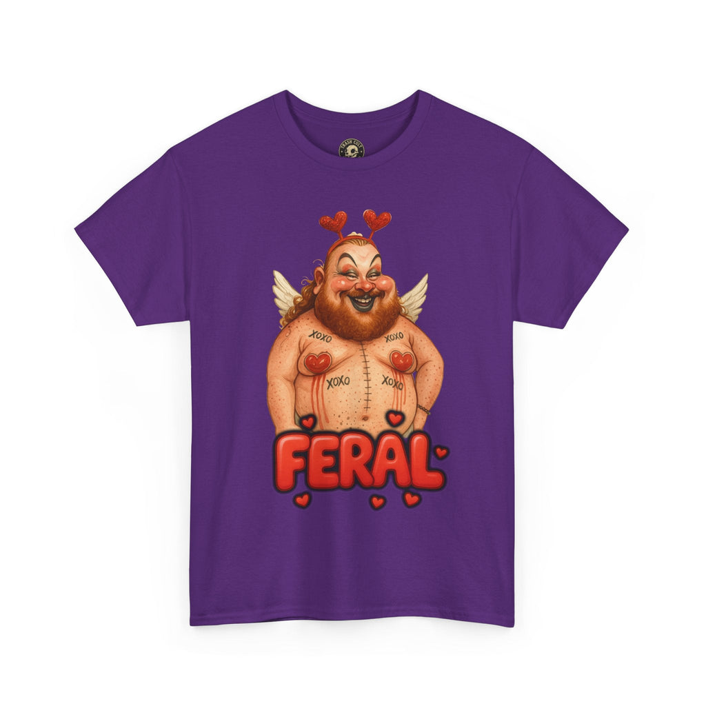 Feral Cupid Macabre Valentine Shirt | Fun Graphic Shirt, Quirky Gift, Casual Wear, Valentine's Apparel, Trendy Statement Top