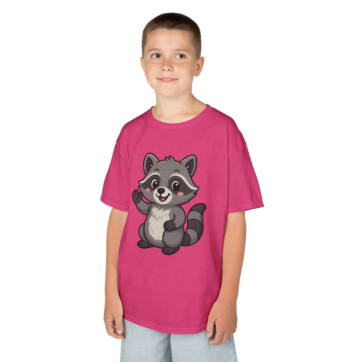 Cute Raccoon Kids T-Shirt, Fun Animal Graphic Tee for Boys and Girls, Birthday Gift, Playful Party Wear, Everyday Casual Shirt, Nature [...]