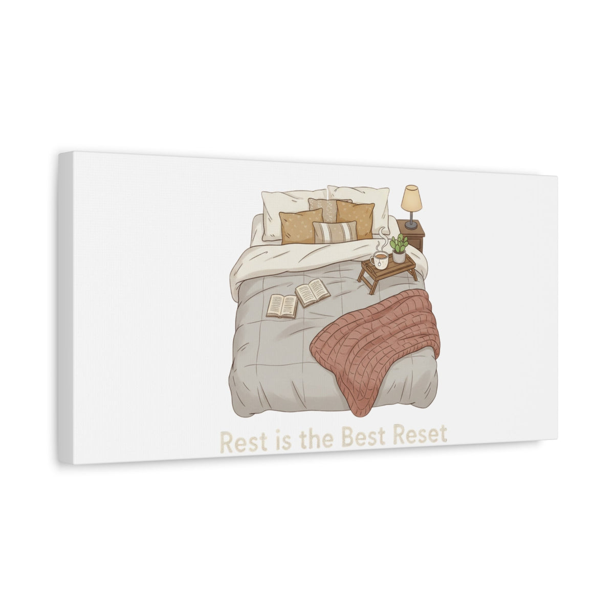 Rest is the Best Reset Canvas | sleepy humor, restful vibes