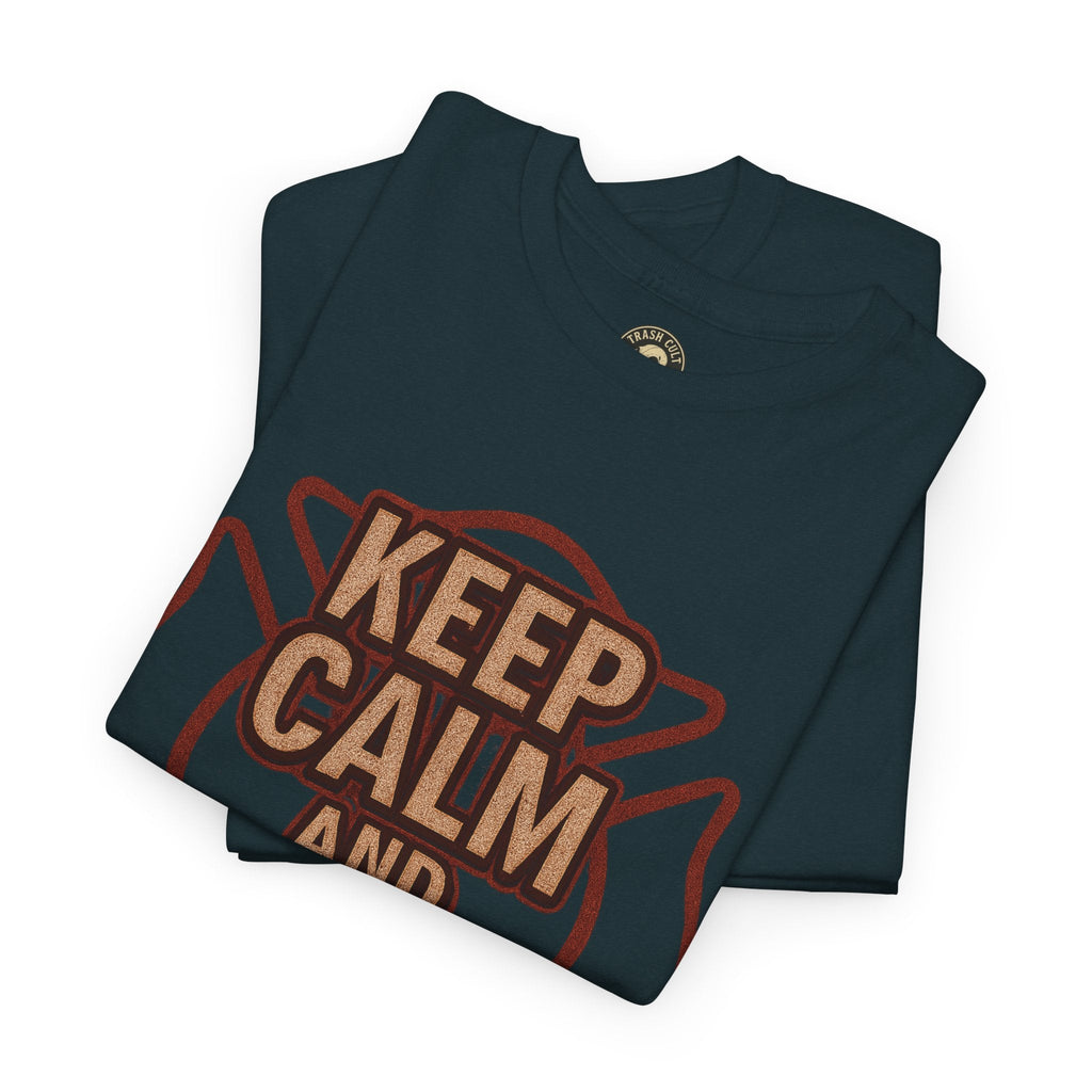 Keep Calm and Charge the Line Firefighter Shirt – Gildan 5000 Tee