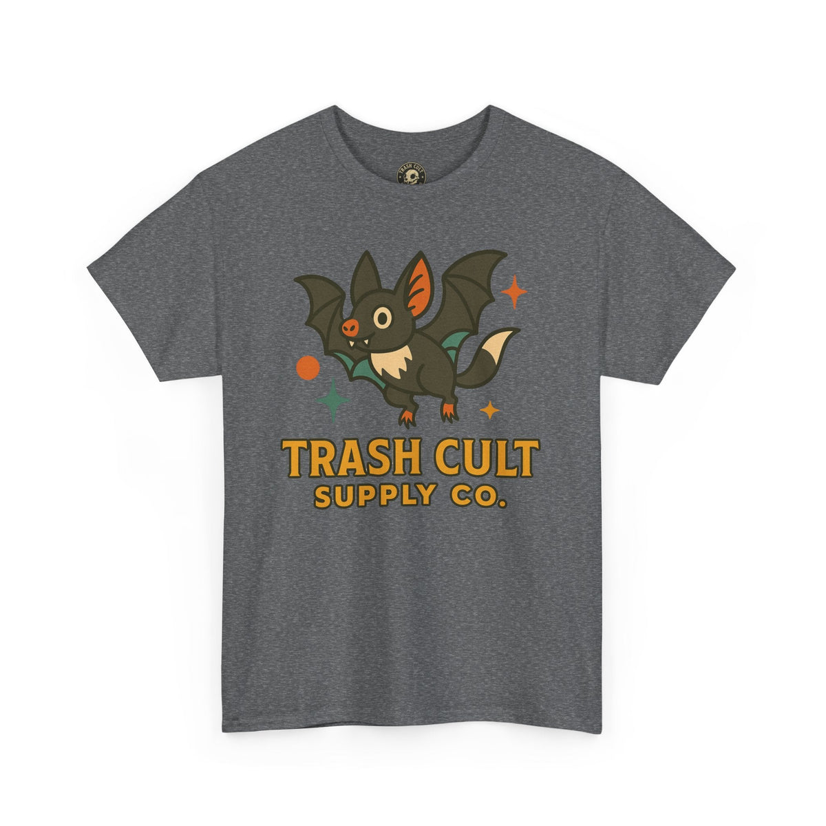 Trash Cult Supply Co. Unisex Heavy Cotton Tee - Fun Graphic Tee for Casual Wear, Perfect Gift for Bat Lovers, Halloween T-Shirt, [...]