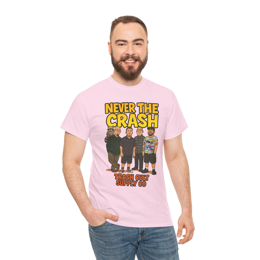 Never The Crash Band Shirt – Bold Graffiti Logo Tee - EXCLUSIVE | Gildan 5000