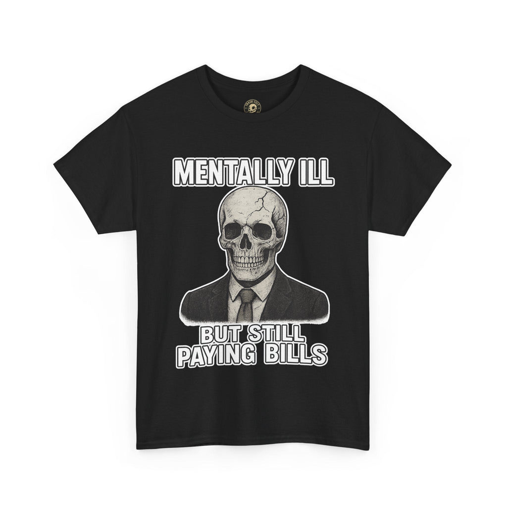 Mental Health Awareness Tee, Unisex Skull Shirt, Funny Graphic Tee, Quirky Casual Wear, Gifts for Friends, Halloween Apparel