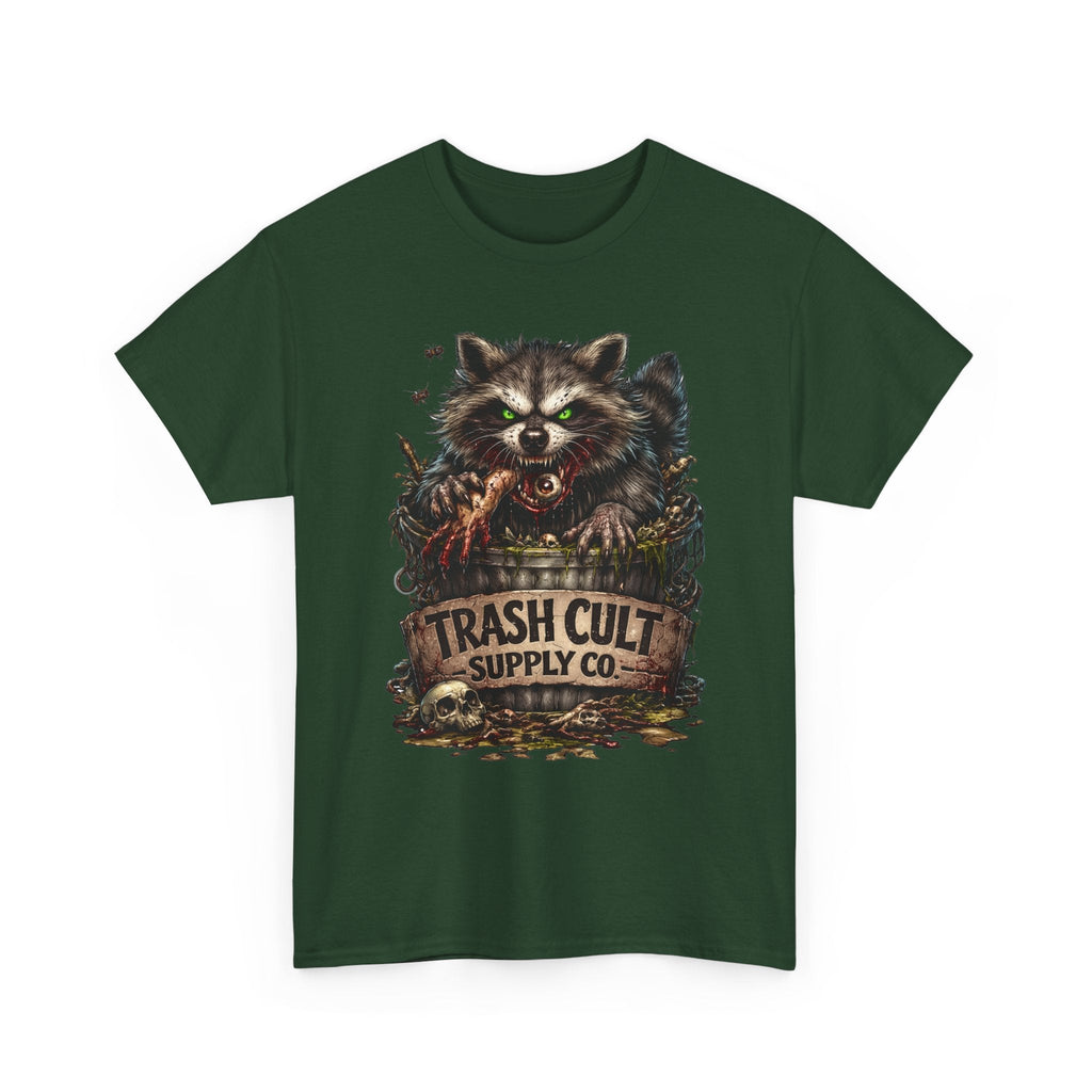 Raccoon 'Trash Cult Supply Co.' Graphic Tee — Vintage Grunge Animal Streetwear