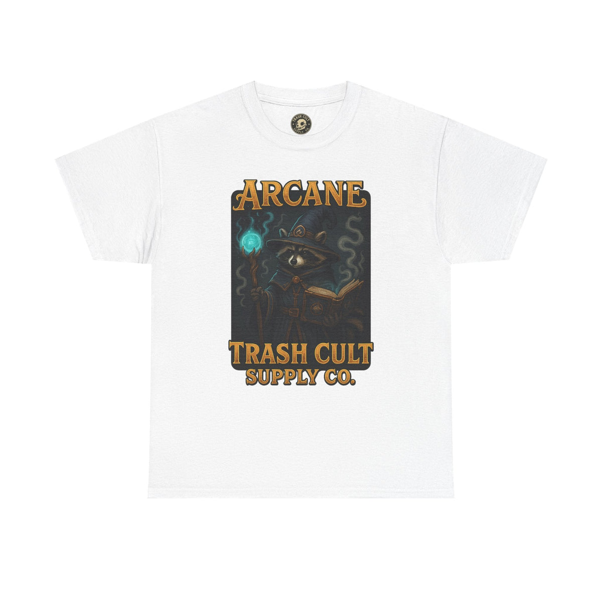 Arcane Trash Cult Unisex Heavy Cotton Tee, Cult Merchandise, Witchy Style, Halloween Tee, Casual Everyday Wear