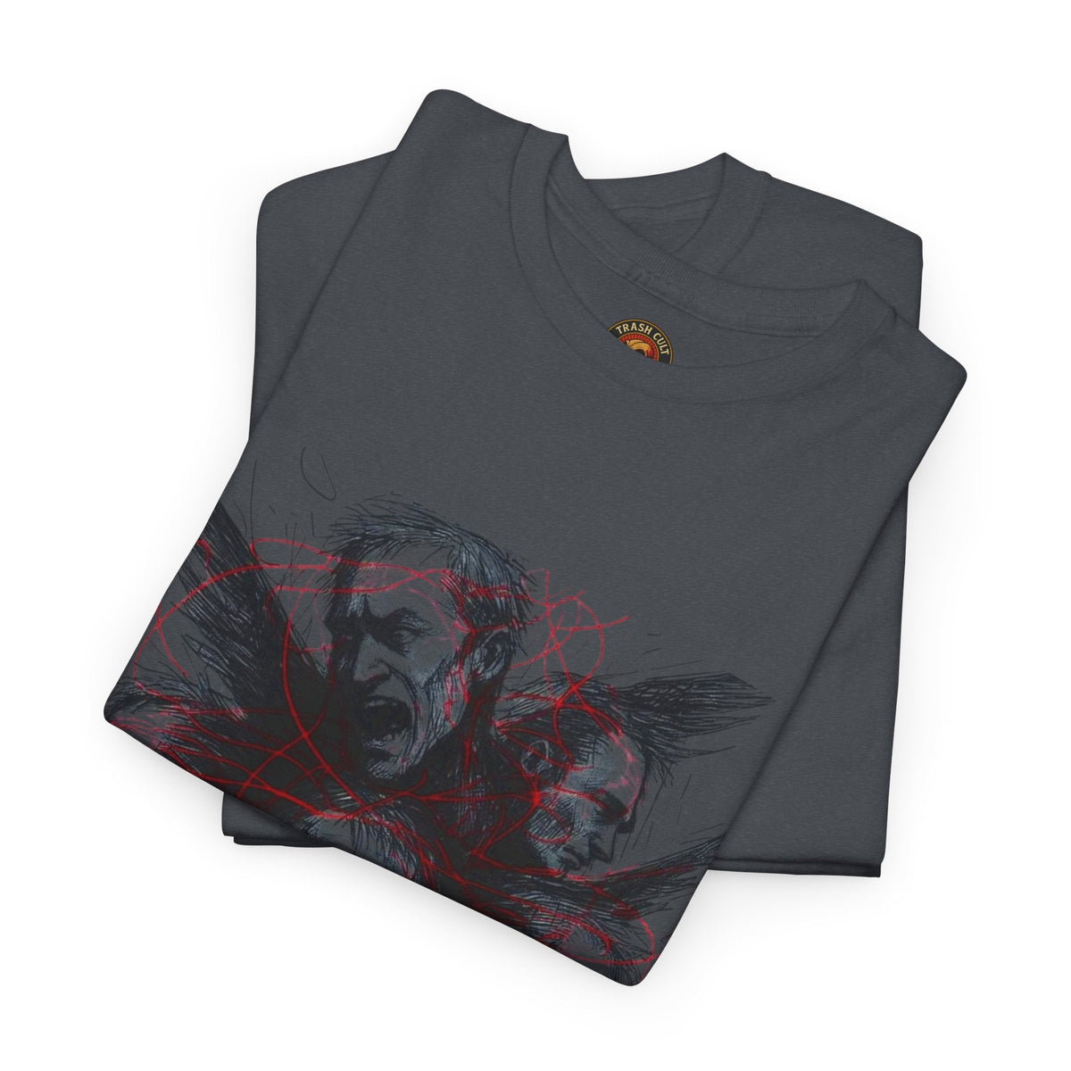 Xian Allen x Trash Cult Shirt – “Loud Inside My Head” | Dark Illustrative Art Tee