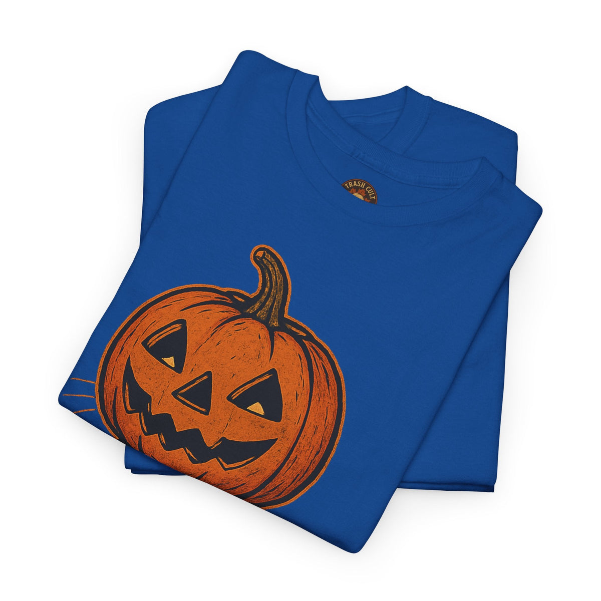 Black Cat Pumpkin Head Halloween T-Shirt – Jack O’Lantern Cat Design