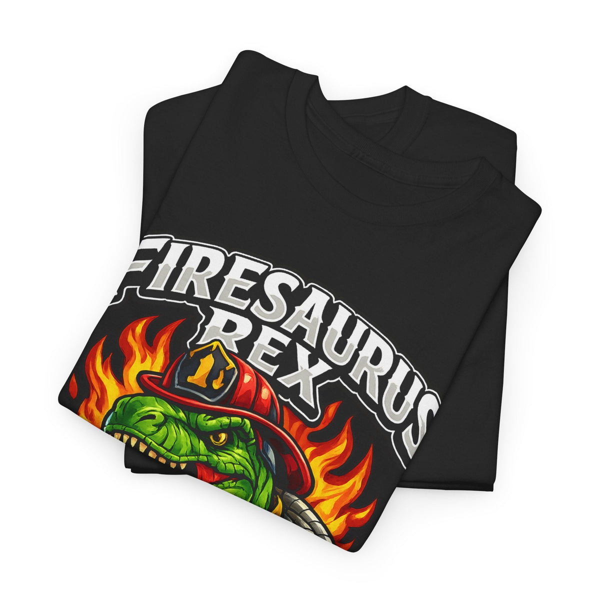Firesaurus Rex T-Shirt — Funny Firefighter Dinosaur Tee