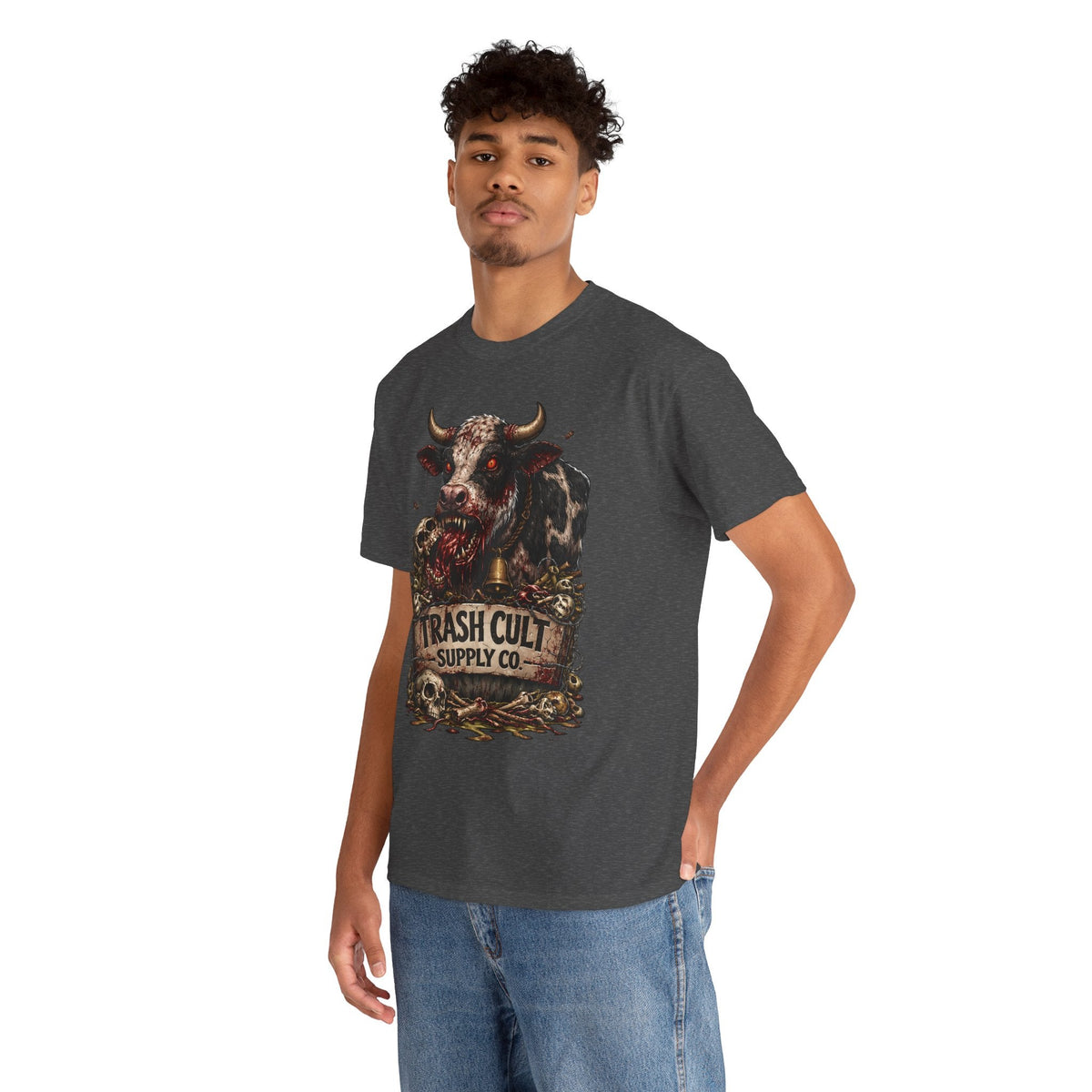 Trash Cult Supply Co. Cow Skull Tee